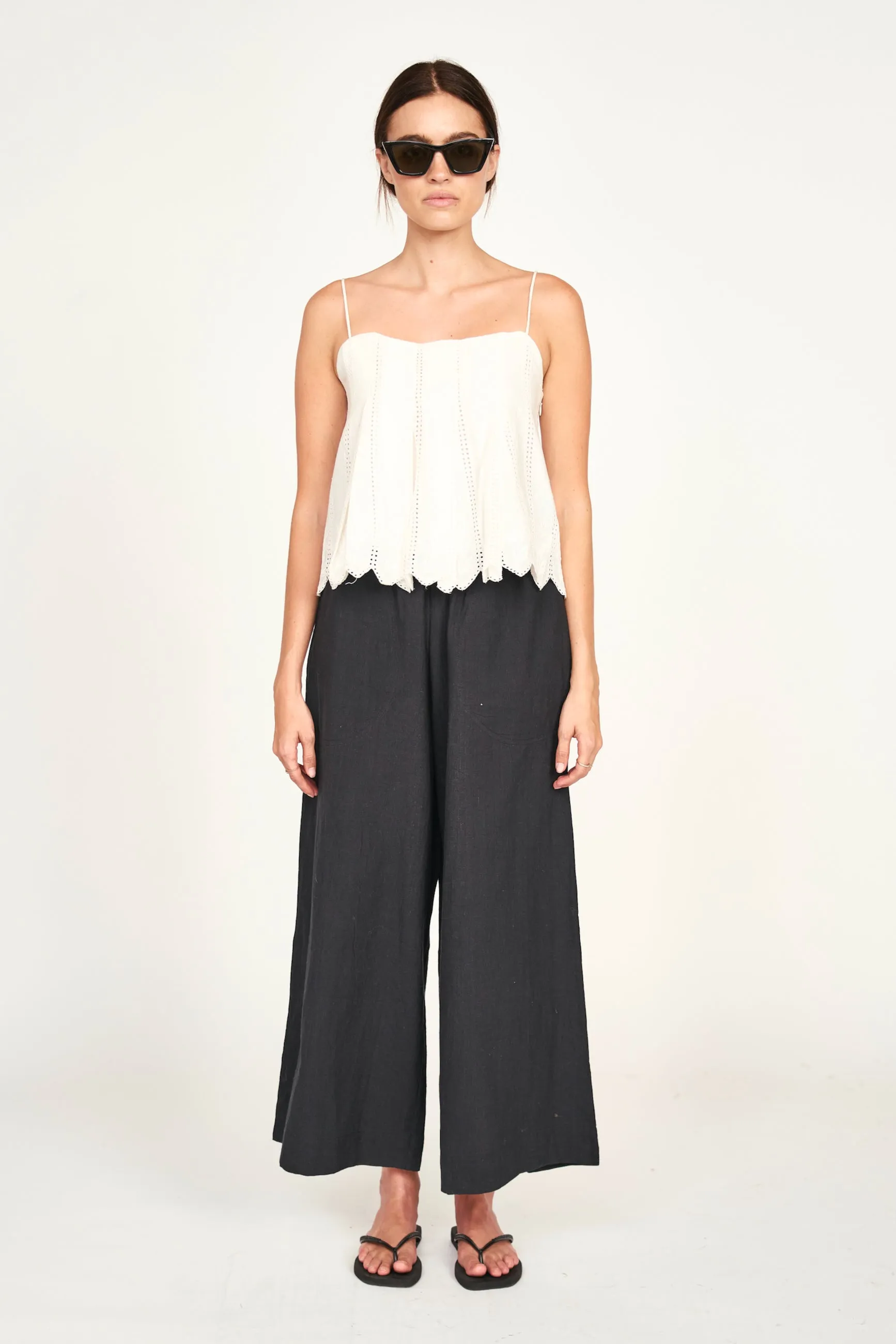 Zuma Cami in White Vine Eyelet sold by Mirth