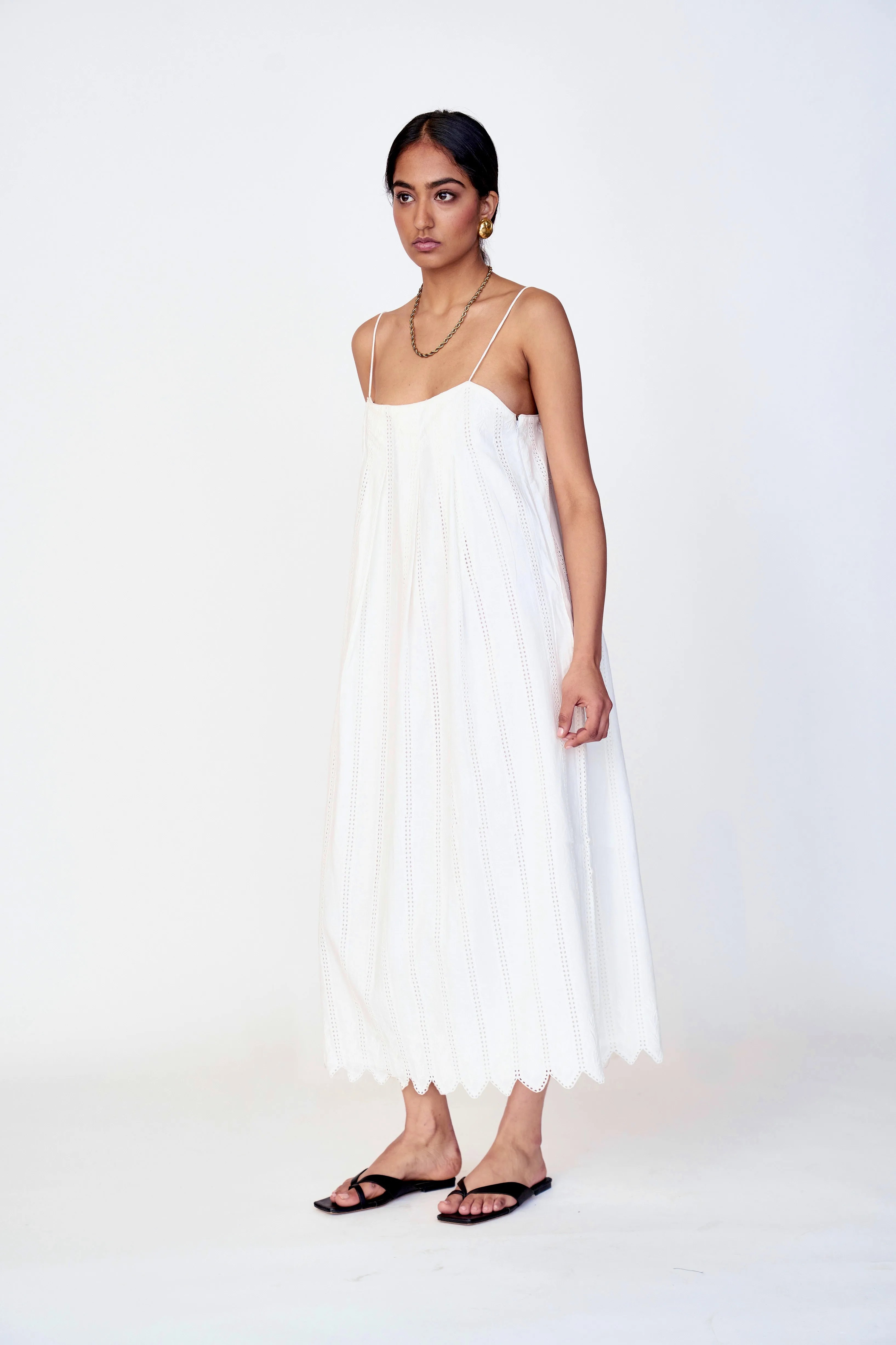 Zuma Dress in White Vine Eyelet sold by Mirth product image thumbnail 3