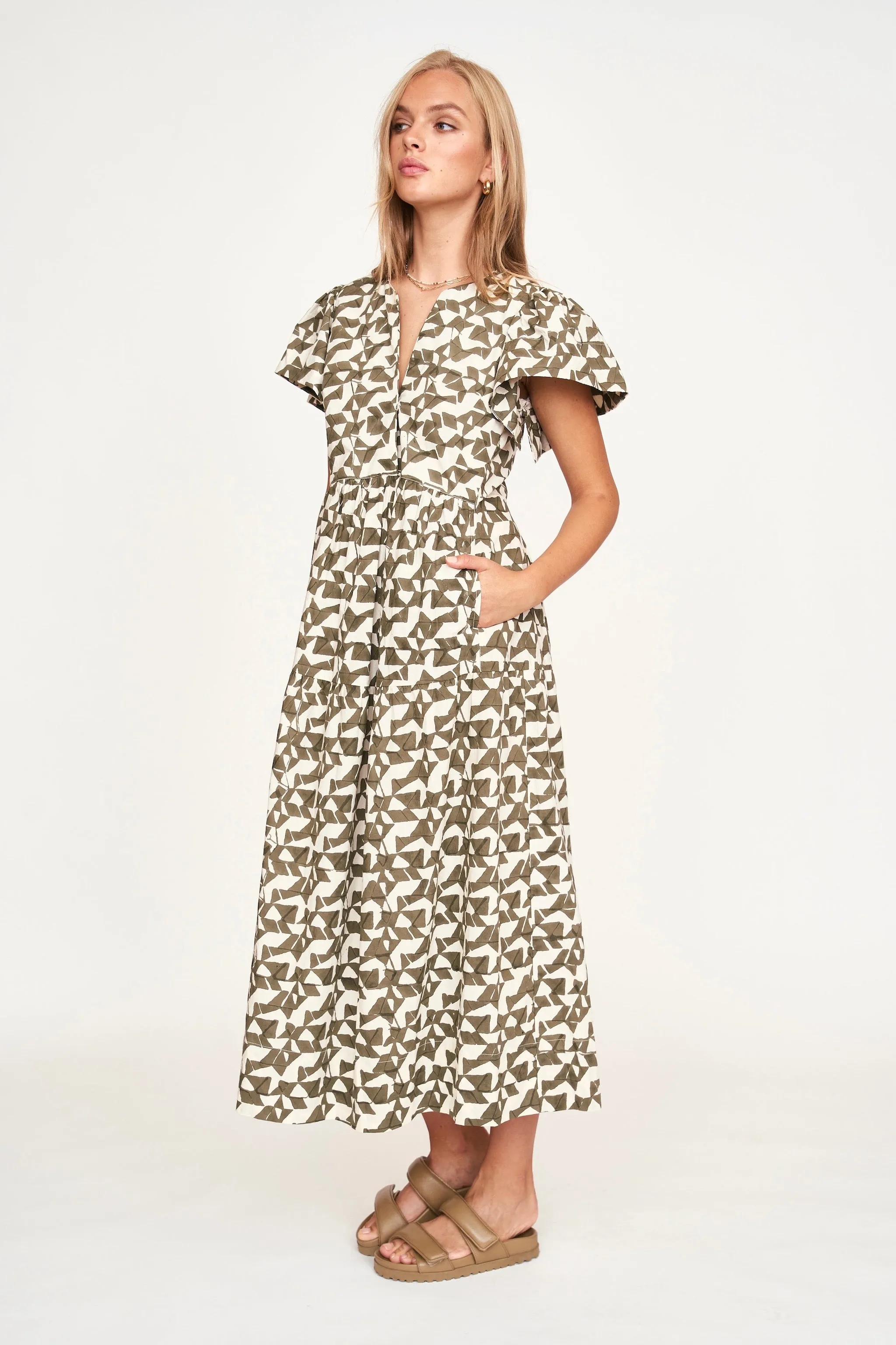 Beacon Hill Dress in Seaglass in Branch sold by Mirth product image thumbnail 4