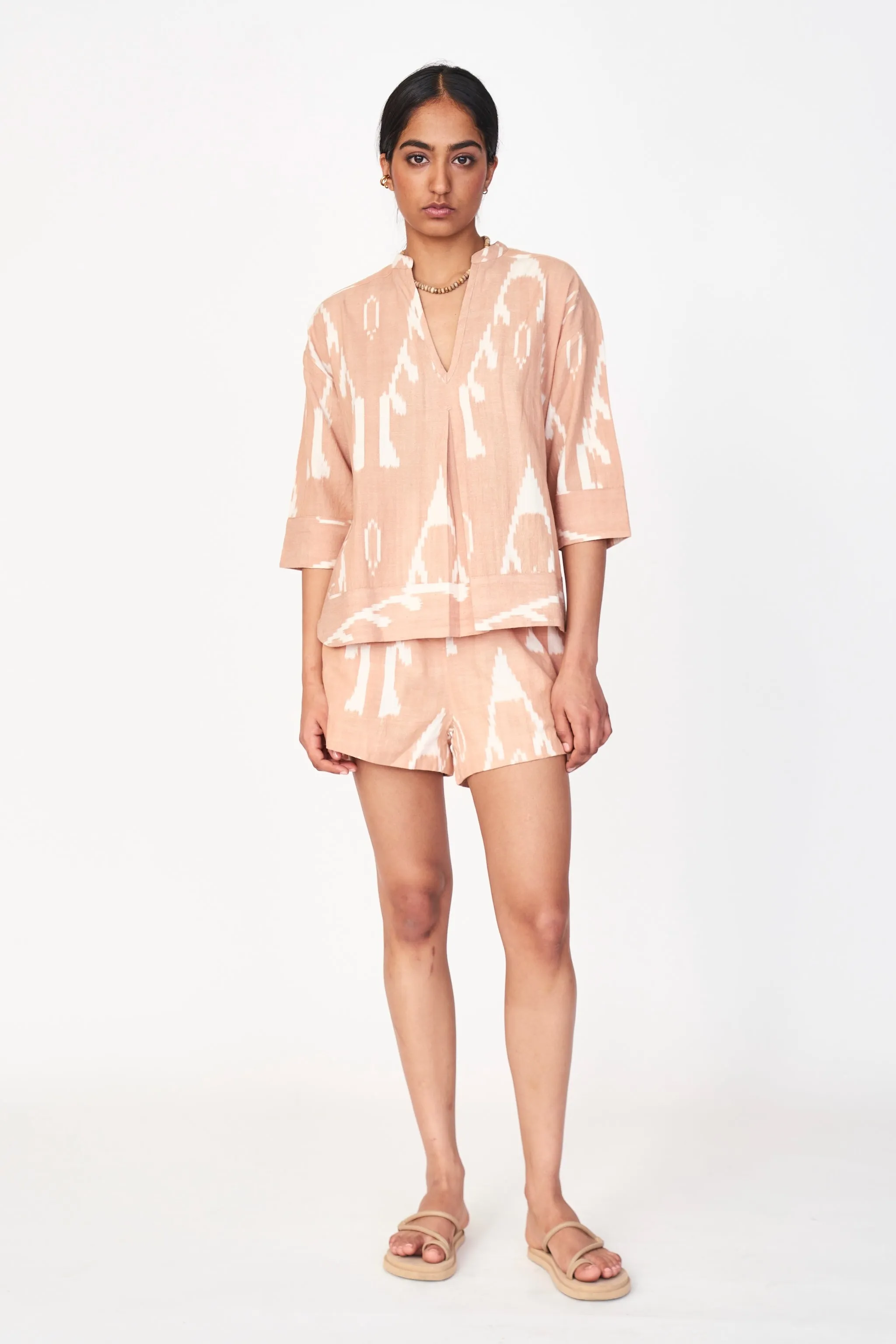 Camden Top in Conch Ikat sold by Mirth