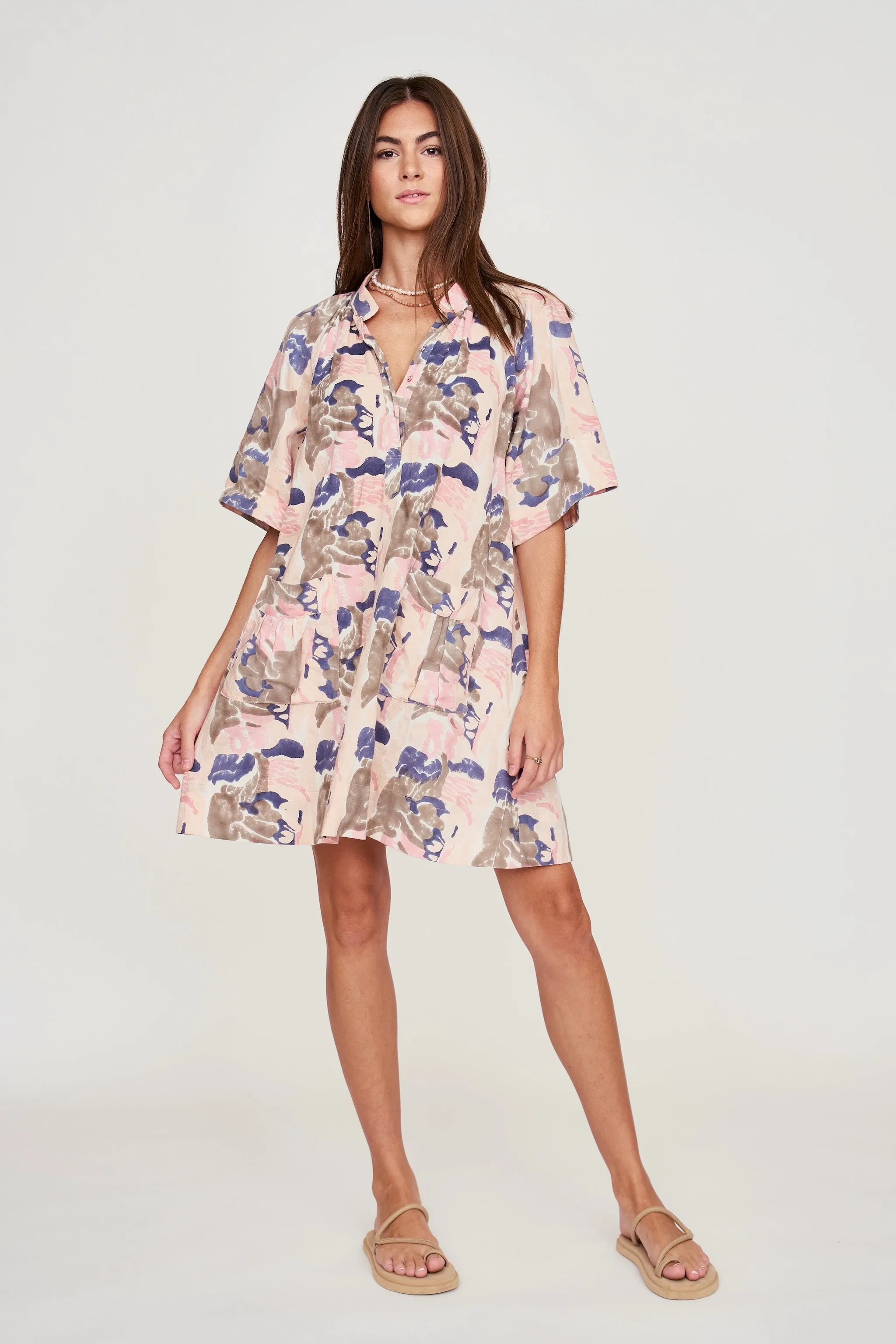Faro Short Dress in Reef in Shortcake sold by Mirth product image thumbnail 3