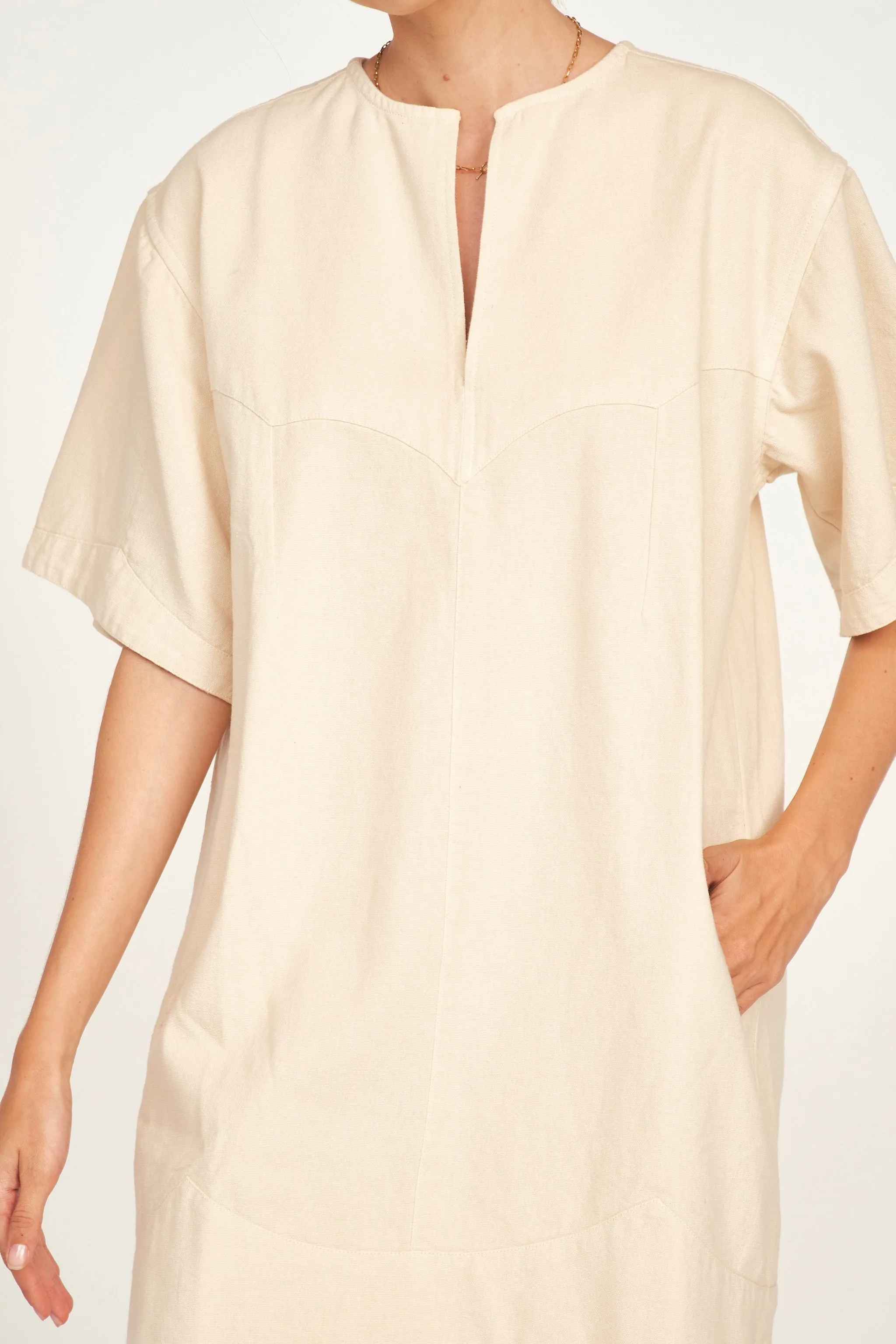 Dallas Dress in Cream Canvas sold by Mirth product image thumbnail 3