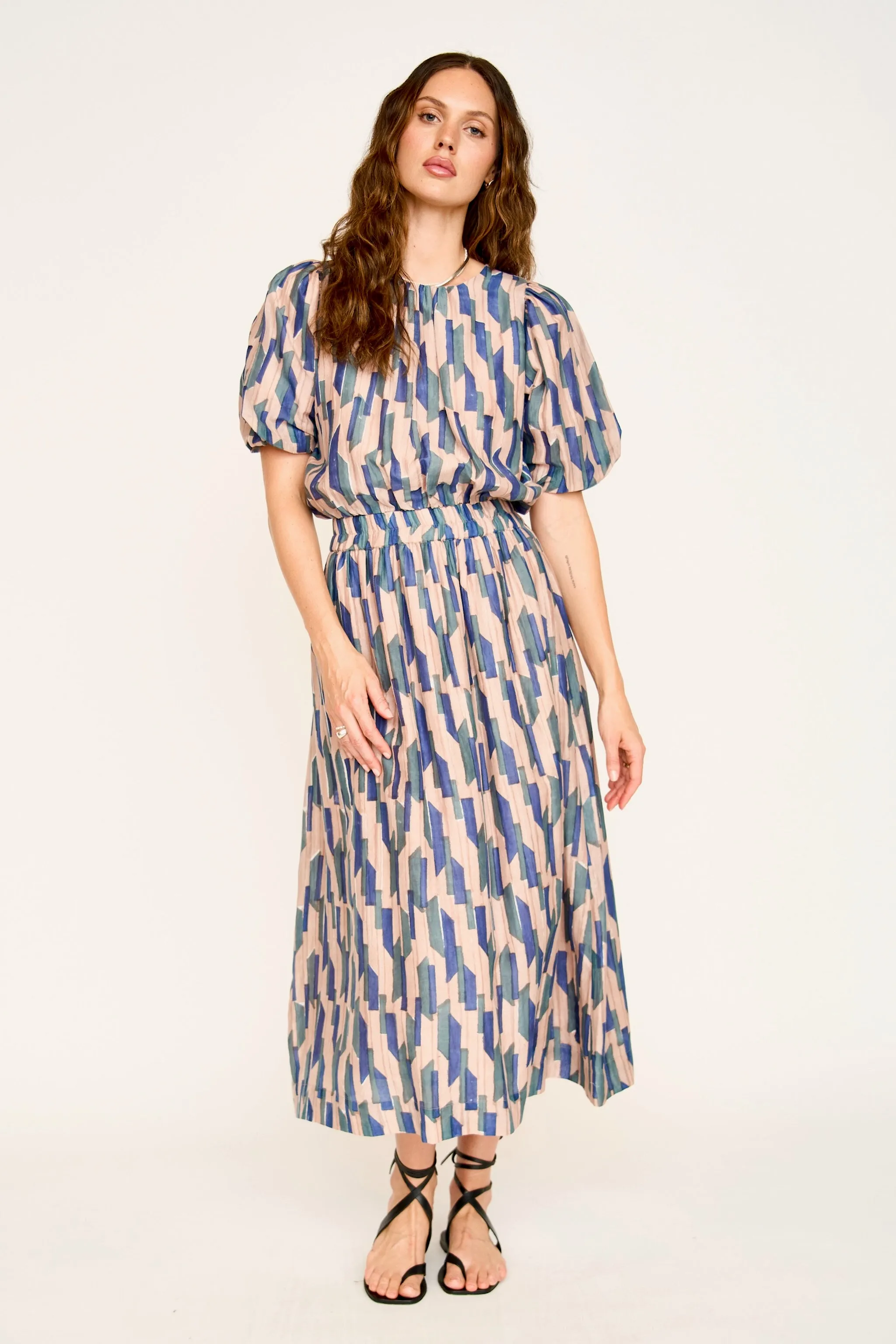 Andaman Bubble Top in Cerulean Rainfall sold by Mirth product image thumbnail 3