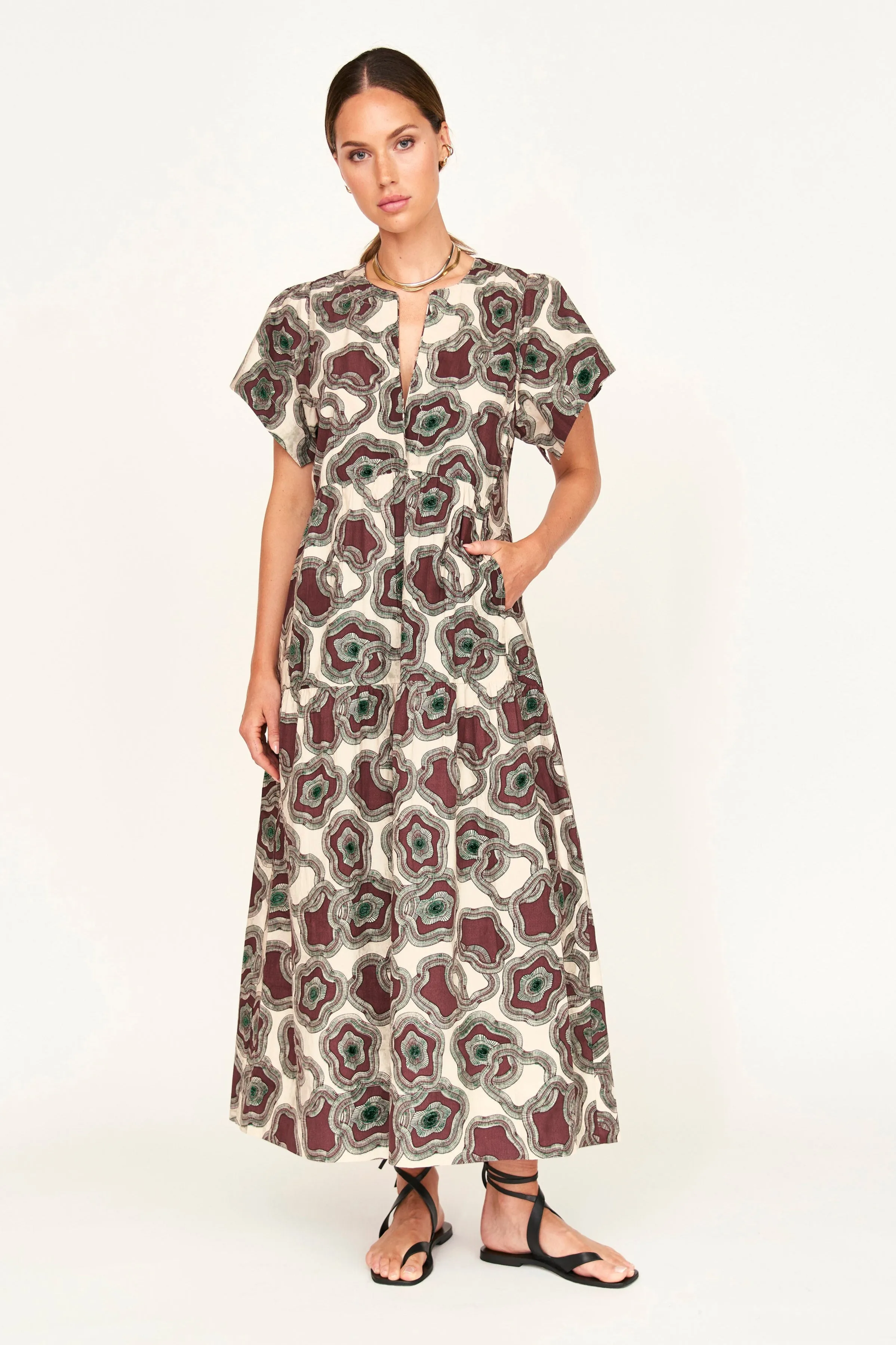 Beacon Hill Dress in Grappa Puddles sold by Mirth product image thumbnail 3