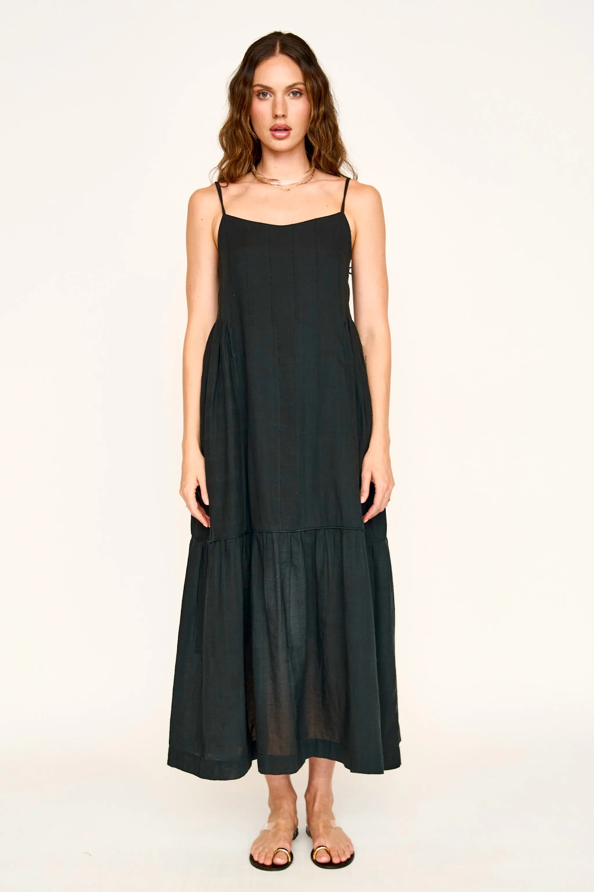 Clemente Dress in Black sold by Mirth