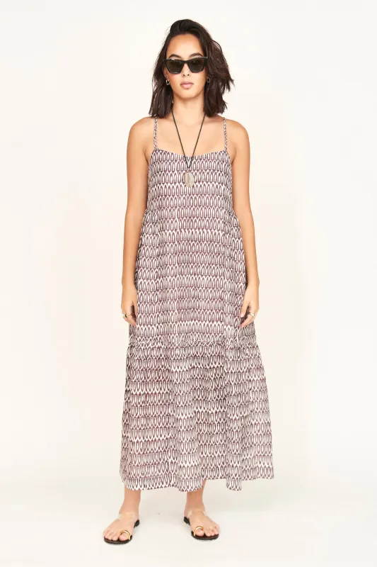 Clemente Dress in Grappa Minnow sold by Mirth