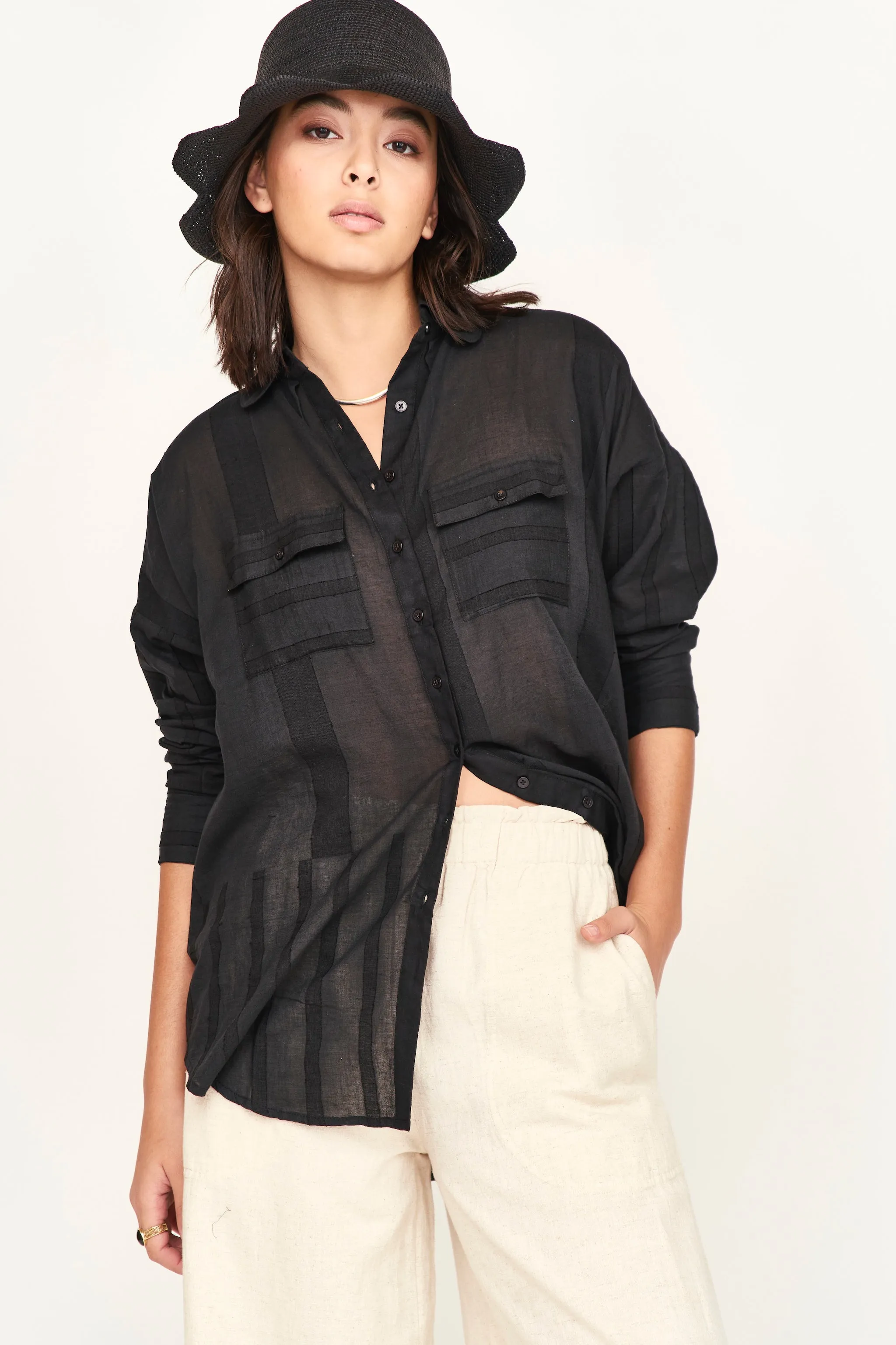 Kyoto Shirt in Black sold by Mirth product image thumbnail 2