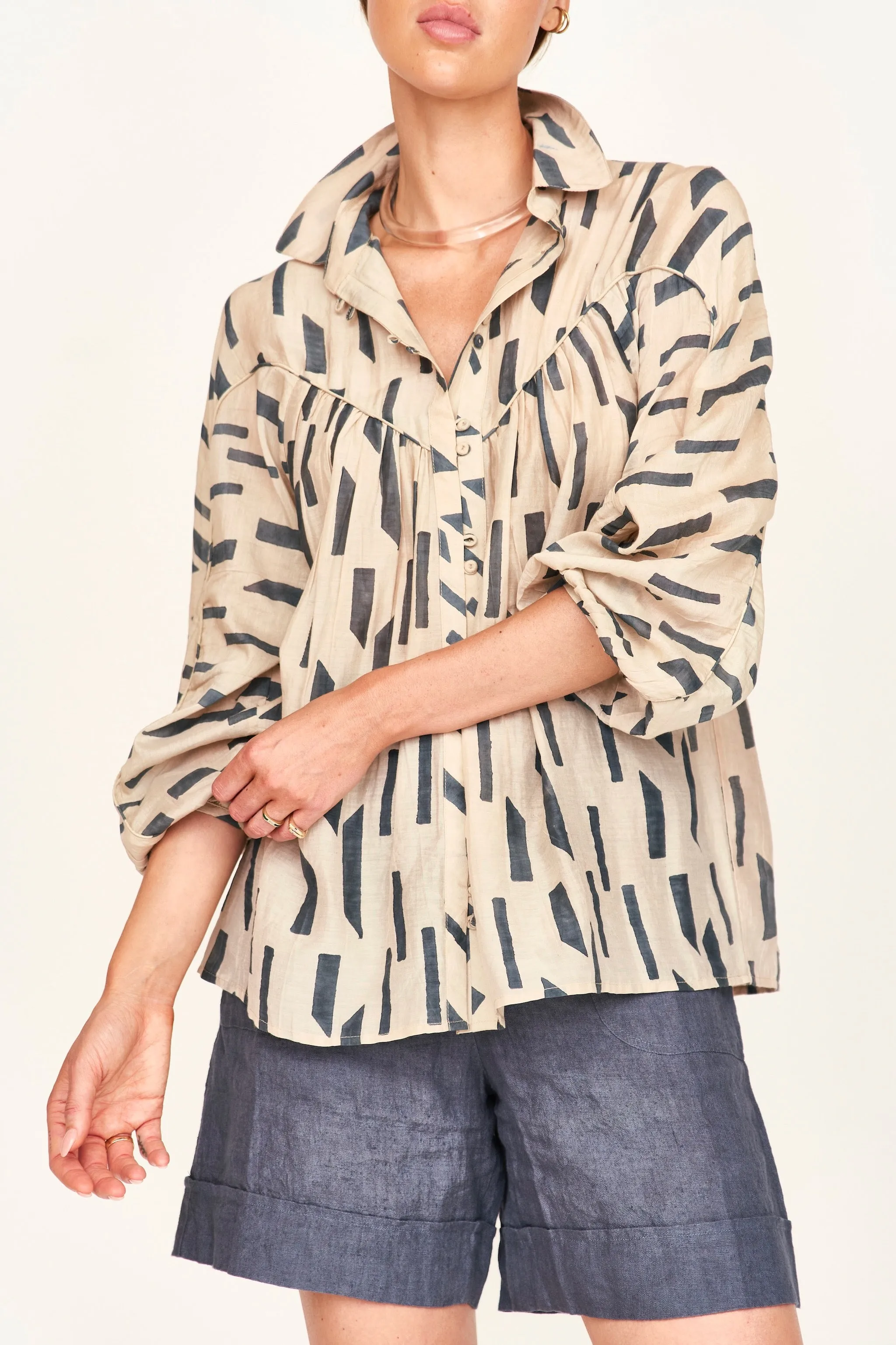 Midland Top in Parchment Rainfall sold by Mirth product image thumbnail 2