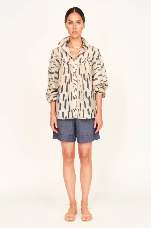 Midland Top in Parchment Rainfall sold by Mirth