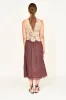 Santanyi Crochet Floral Tank in Sand sold by Mirth