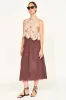 Santanyi Crochet Floral Tank in Sand sold by Mirth