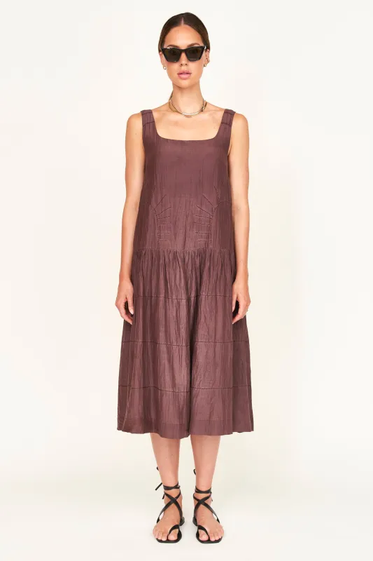 Sheridan Sunrise Dress in Grappa sold by Mirth