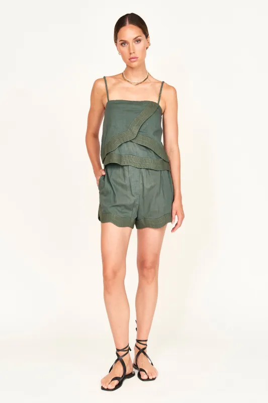 Track Short in Verde Fossil sold by Mirth