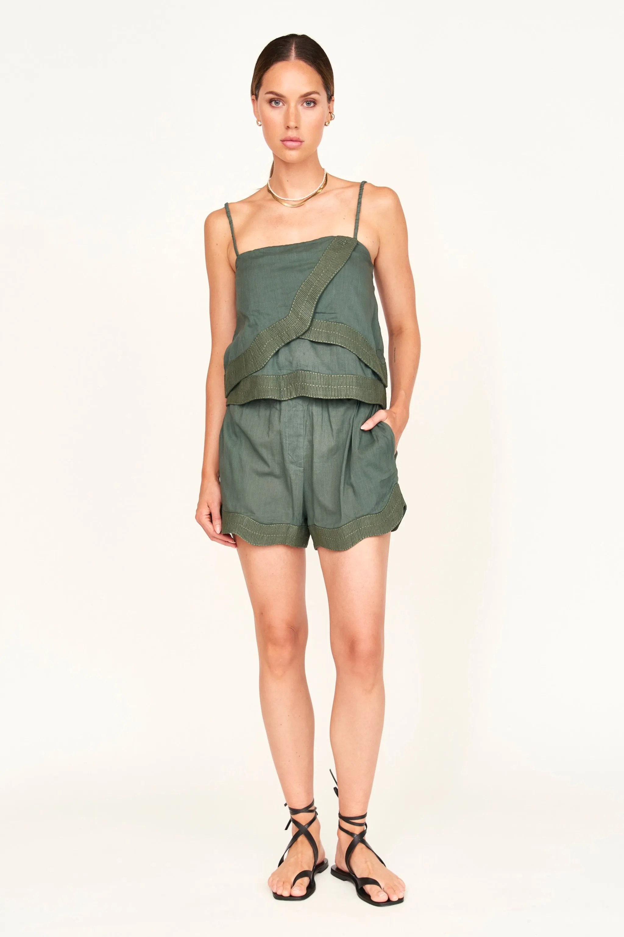Track Short in Verde Fossil sold by Mirth product image thumbnail 4