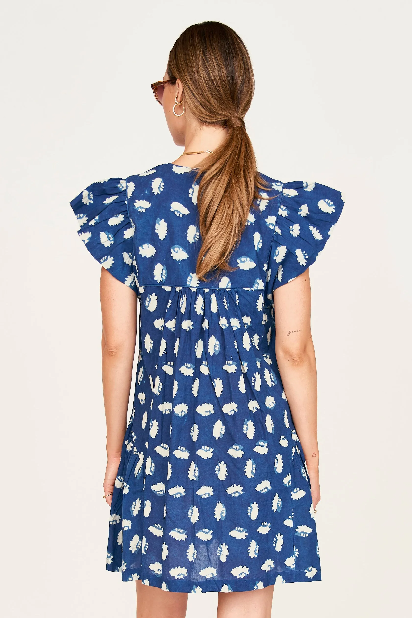 Belem Dress in Indigo Conch sold by Mirth product image thumbnail 4