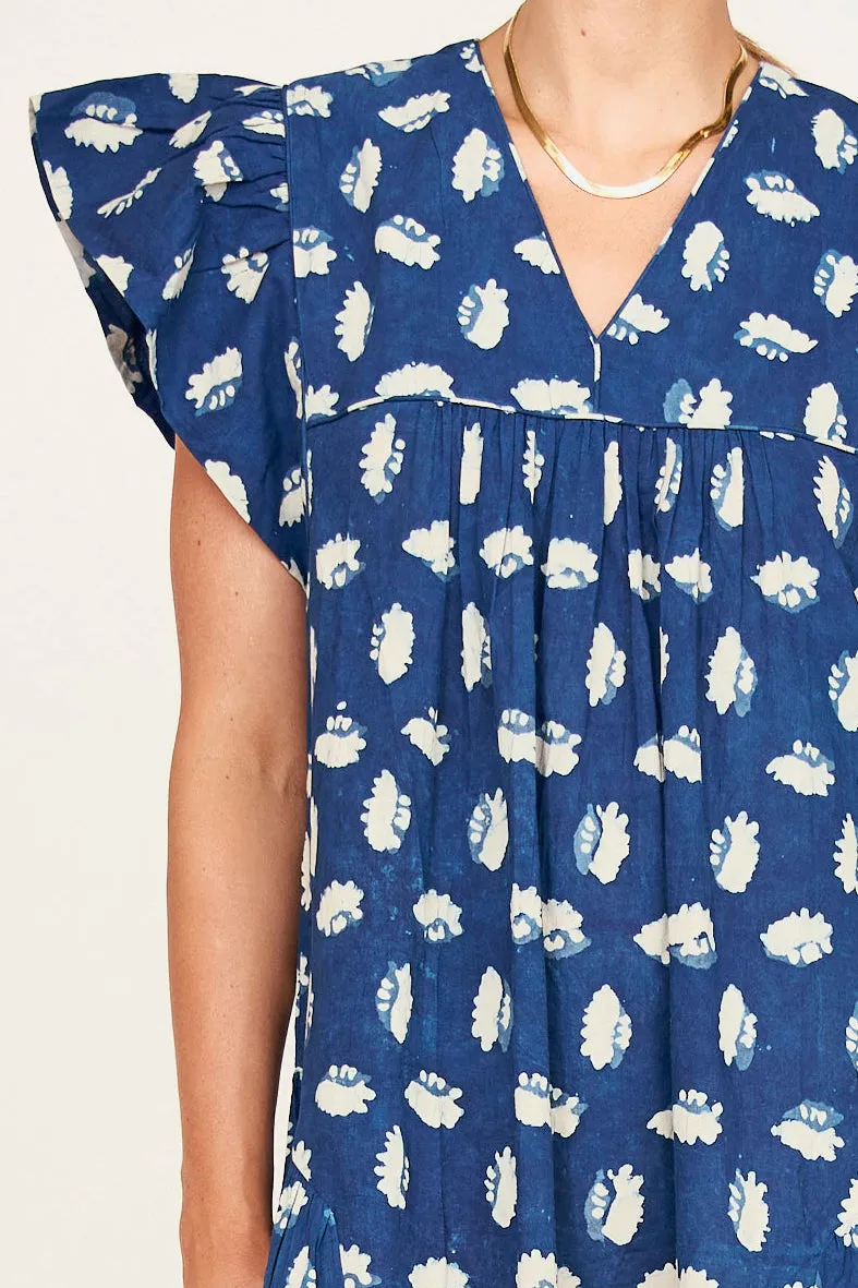 Belem Dress in Indigo Conch sold by Mirth product image thumbnail 5