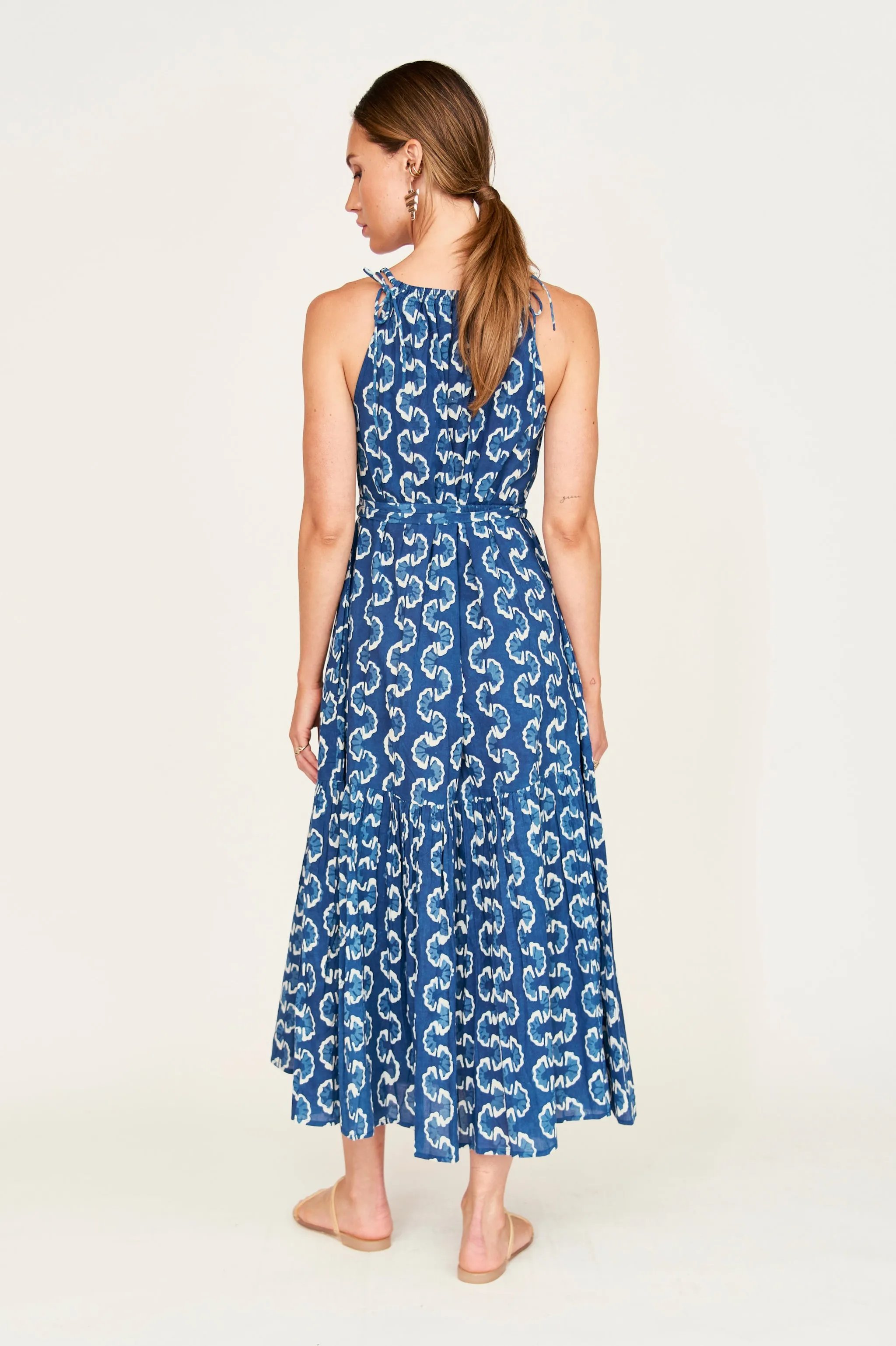 Corsica Sundress in Indigo Orchard Road sold by Mirth product image thumbnail 5