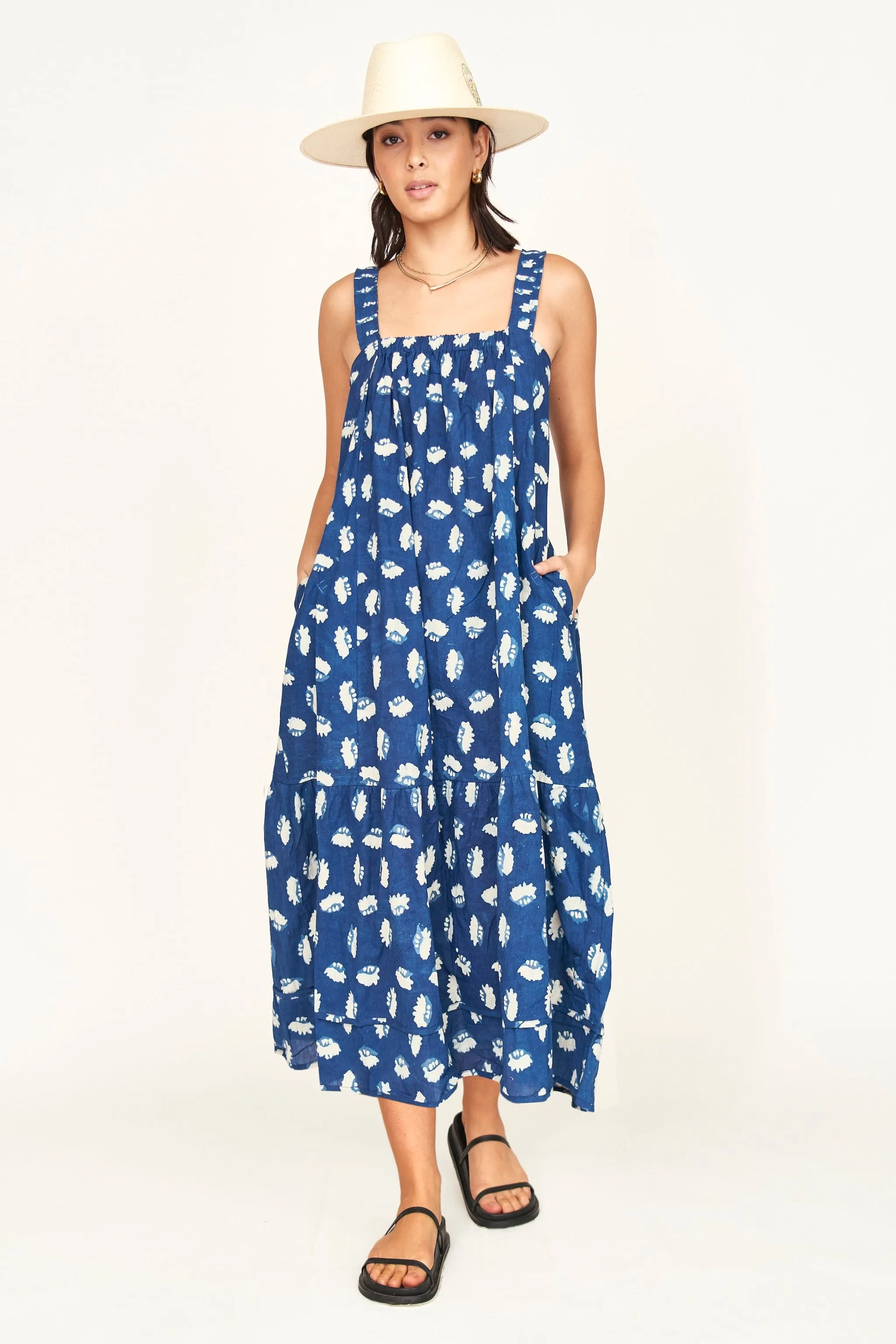 Monaco Dress in Indigo Conch sold by Mirth product image thumbnail 4