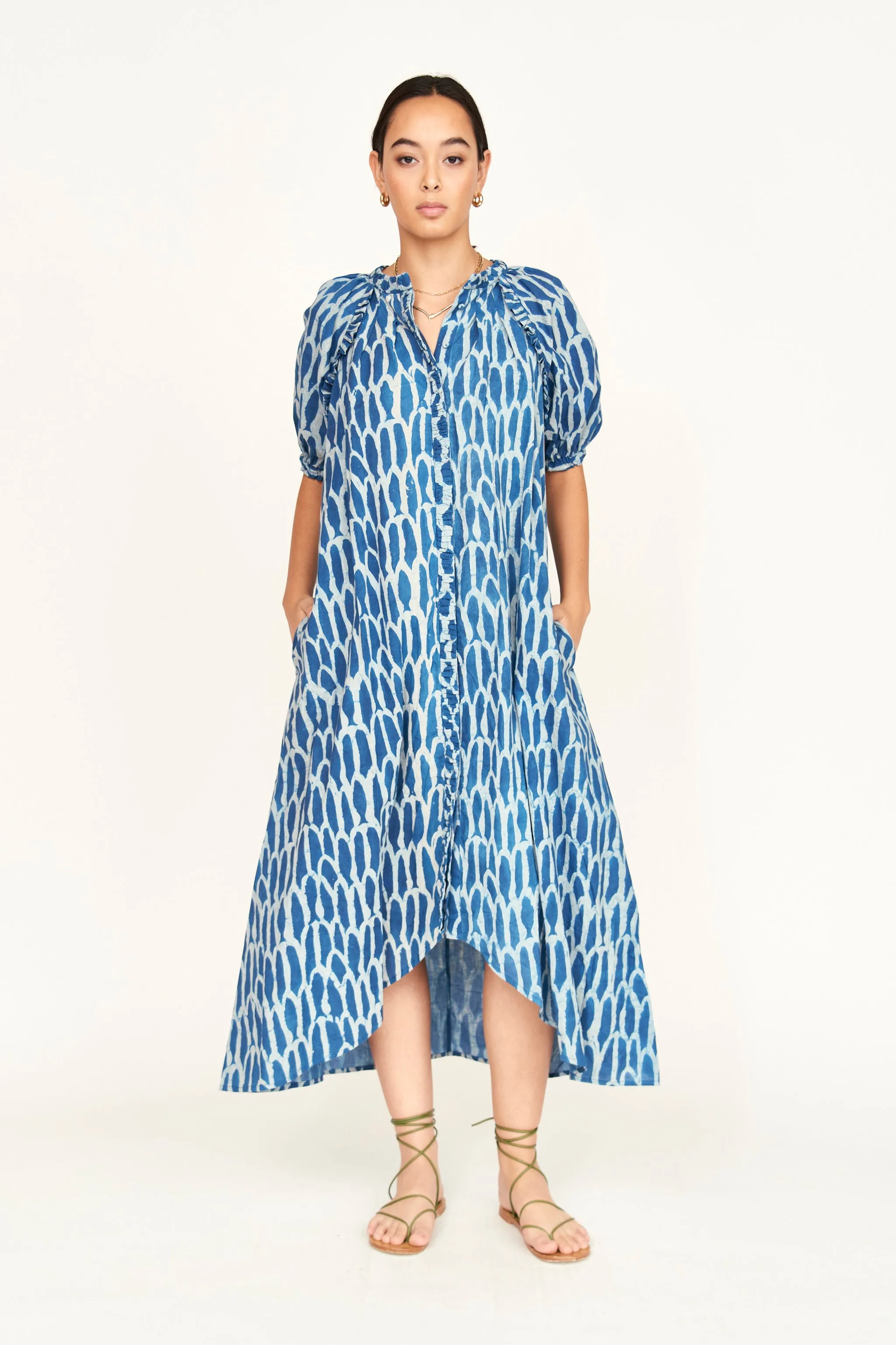 Somerset Dress in Indigo Bluefish sold by Mirth product image thumbnail 3