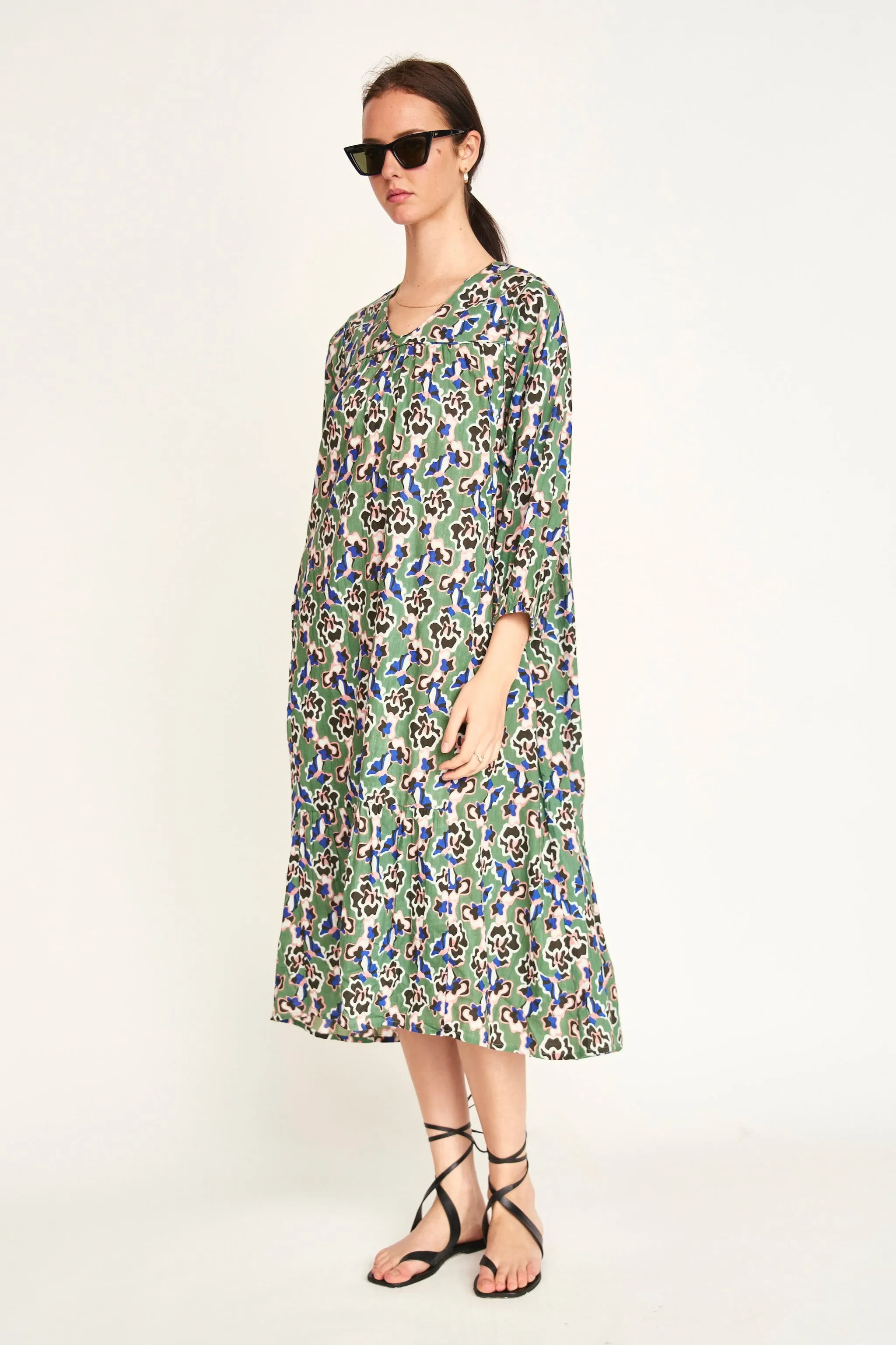 Belem Dress in Mint Orchid sold by Mirth product image thumbnail 2