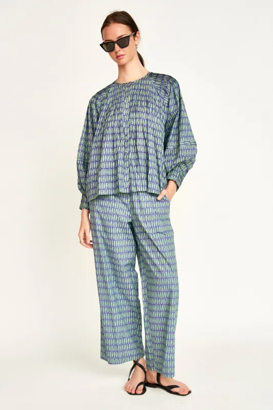 Kerala Blouse in Lagoon Minnow sold by Mirth