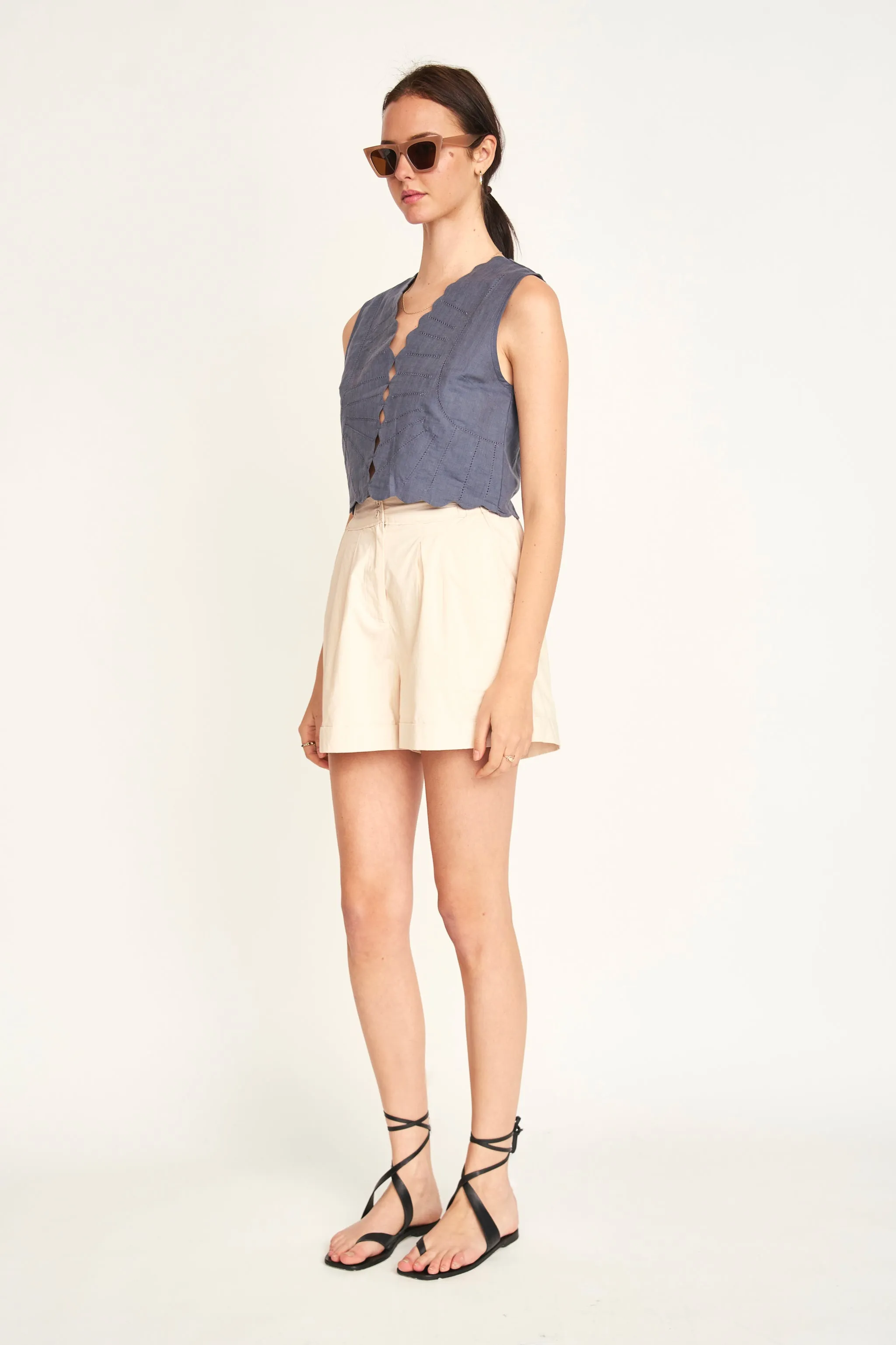 Melbourne Short in Parchment sold by Mirth product image thumbnail 3