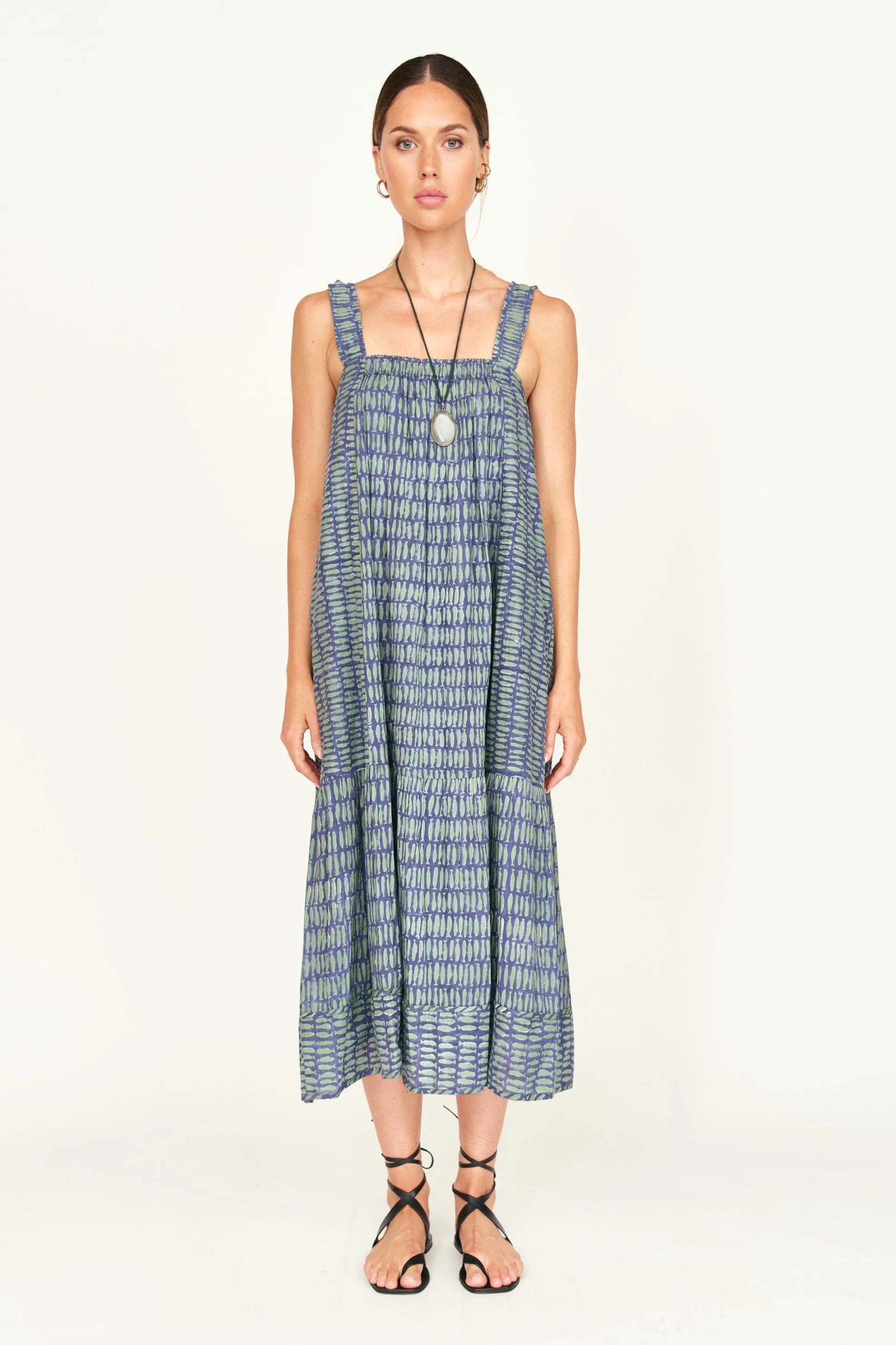 Monaco Dress in Lagoon Minnow sold by Mirth