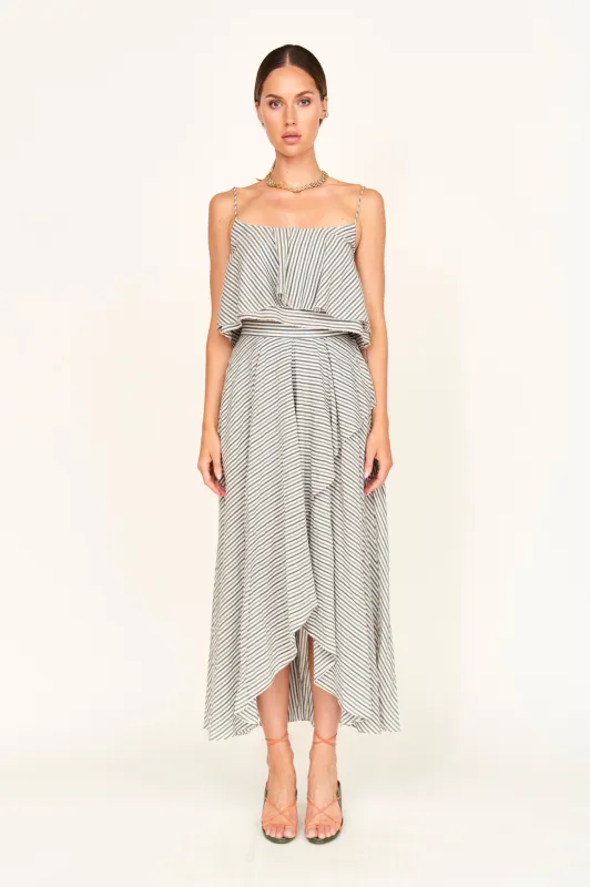 Singapore Skirt in Dune Stripe sold by Mirth