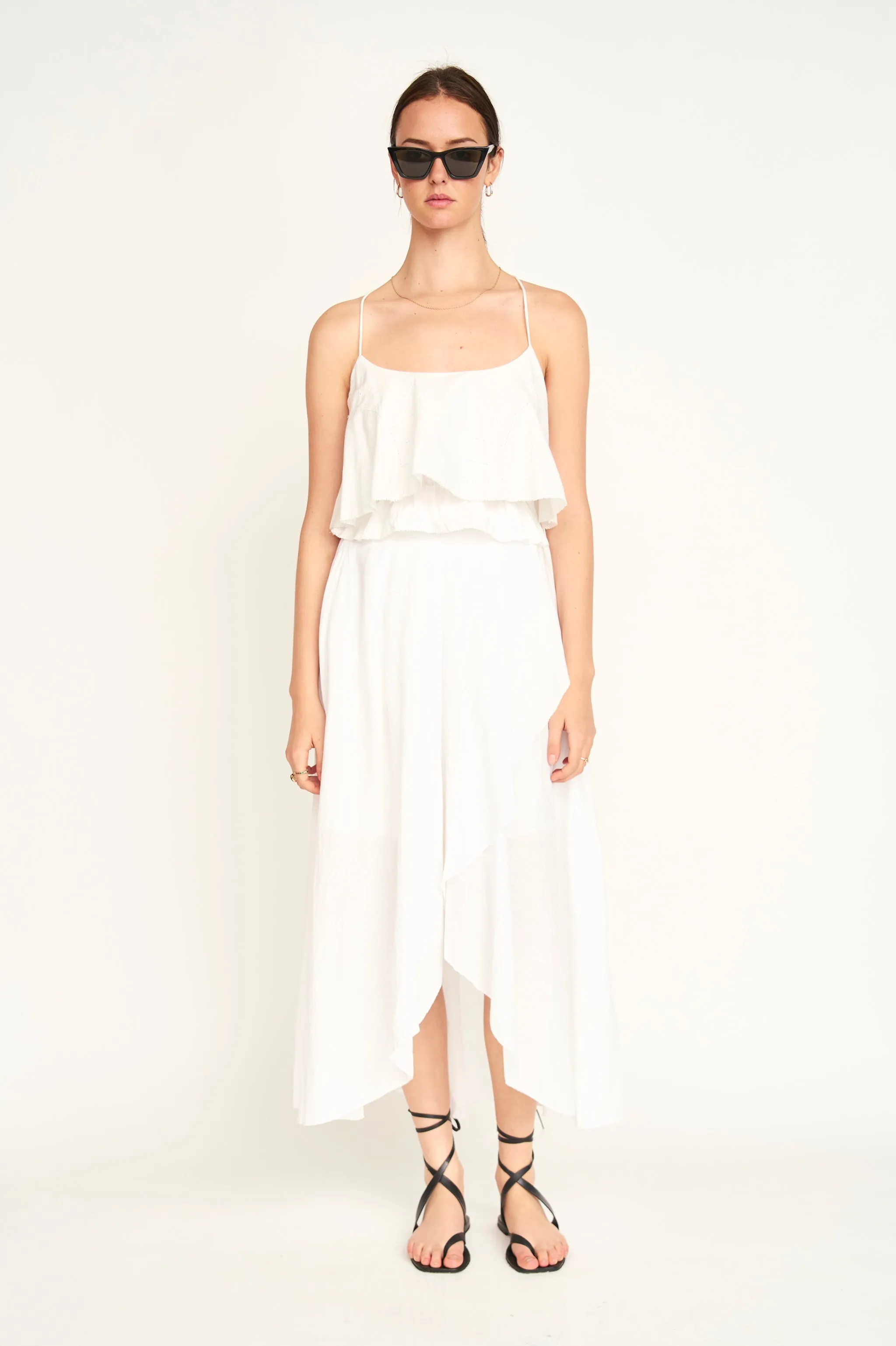 Singapore Skirt in White sold by Mirth