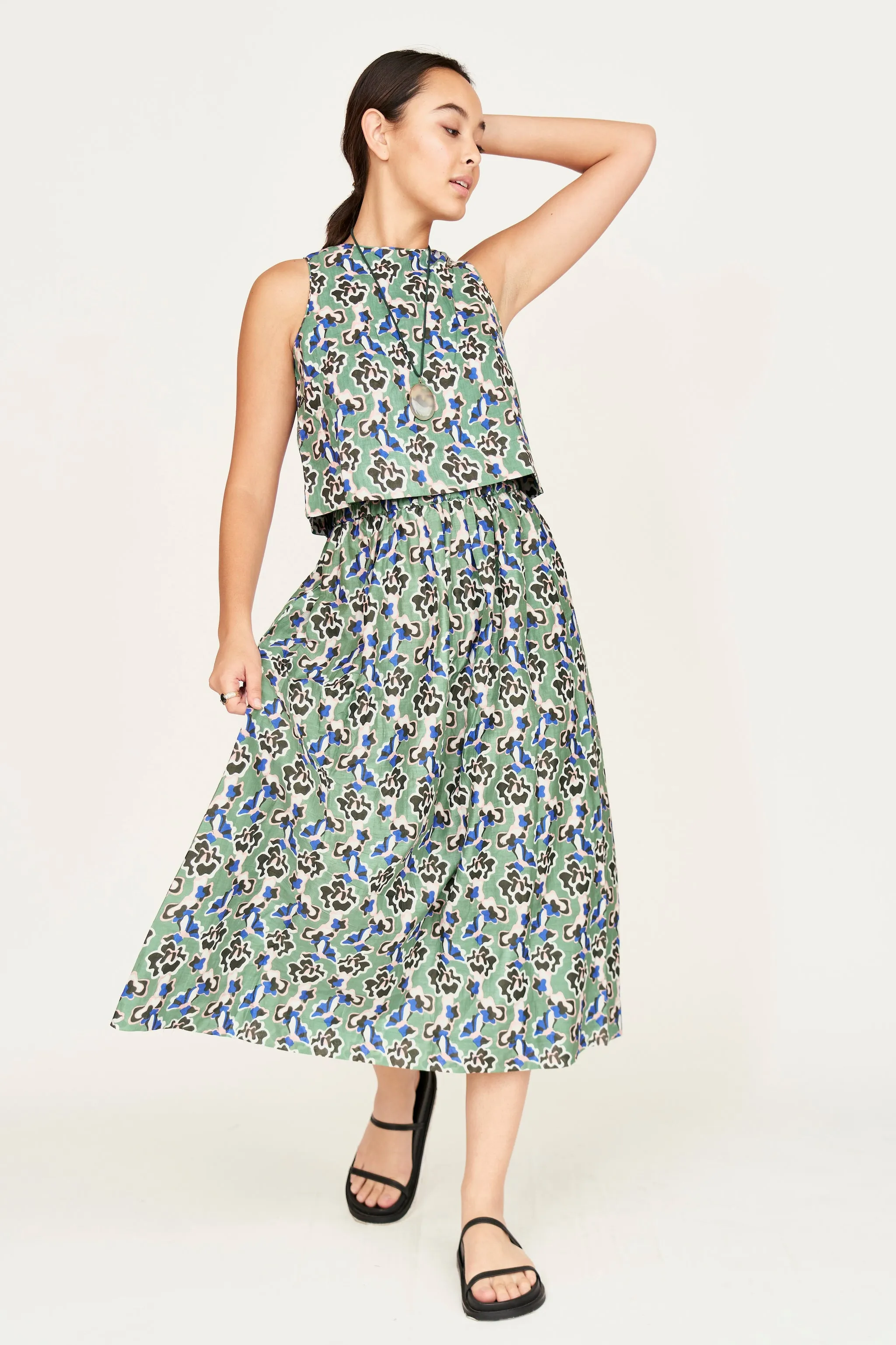 Verona Skirt in Mint Orchid sold by Mirth product image thumbnail 5