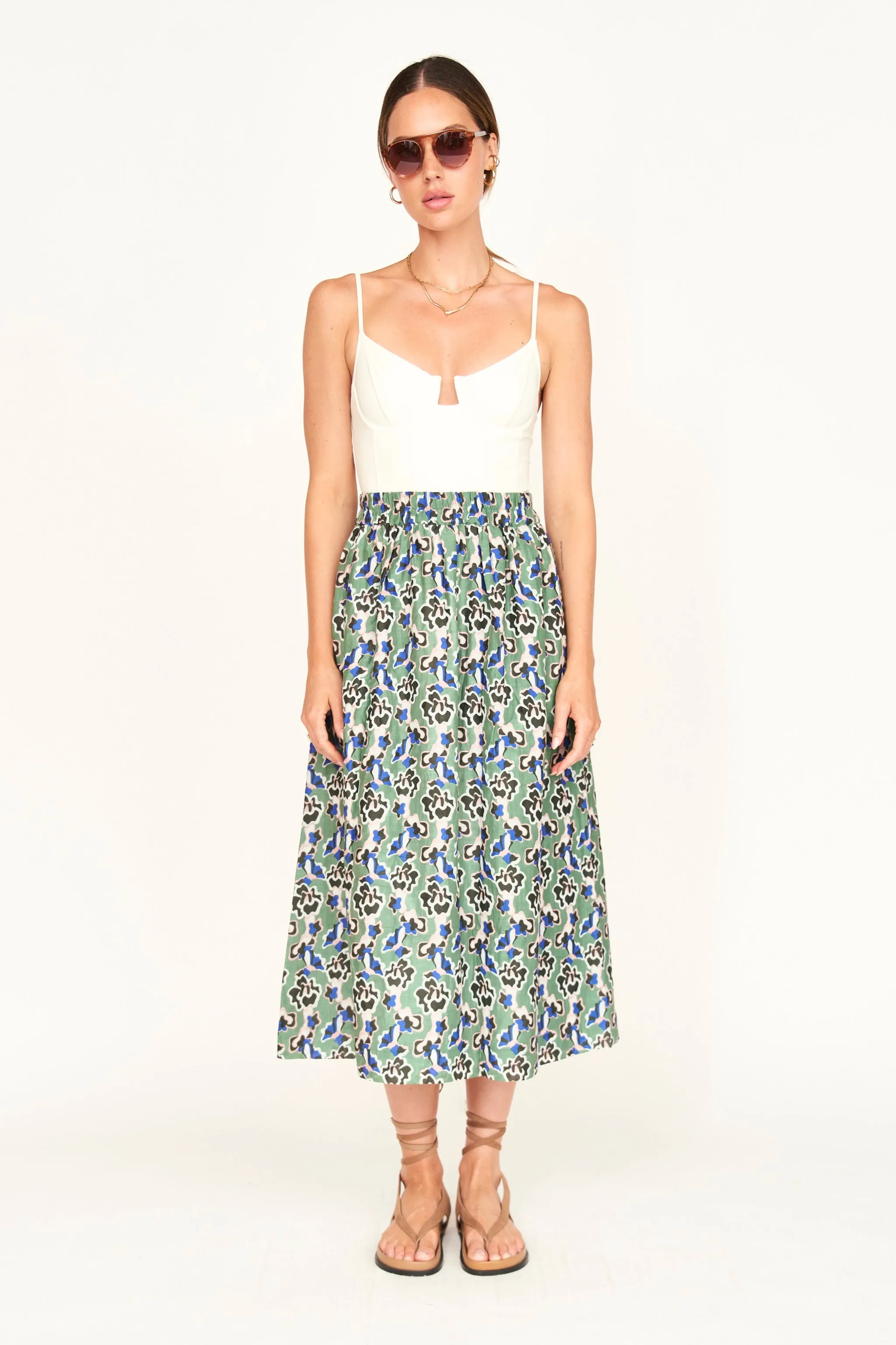 Verona Skirt in Mint Orchid sold by Mirth