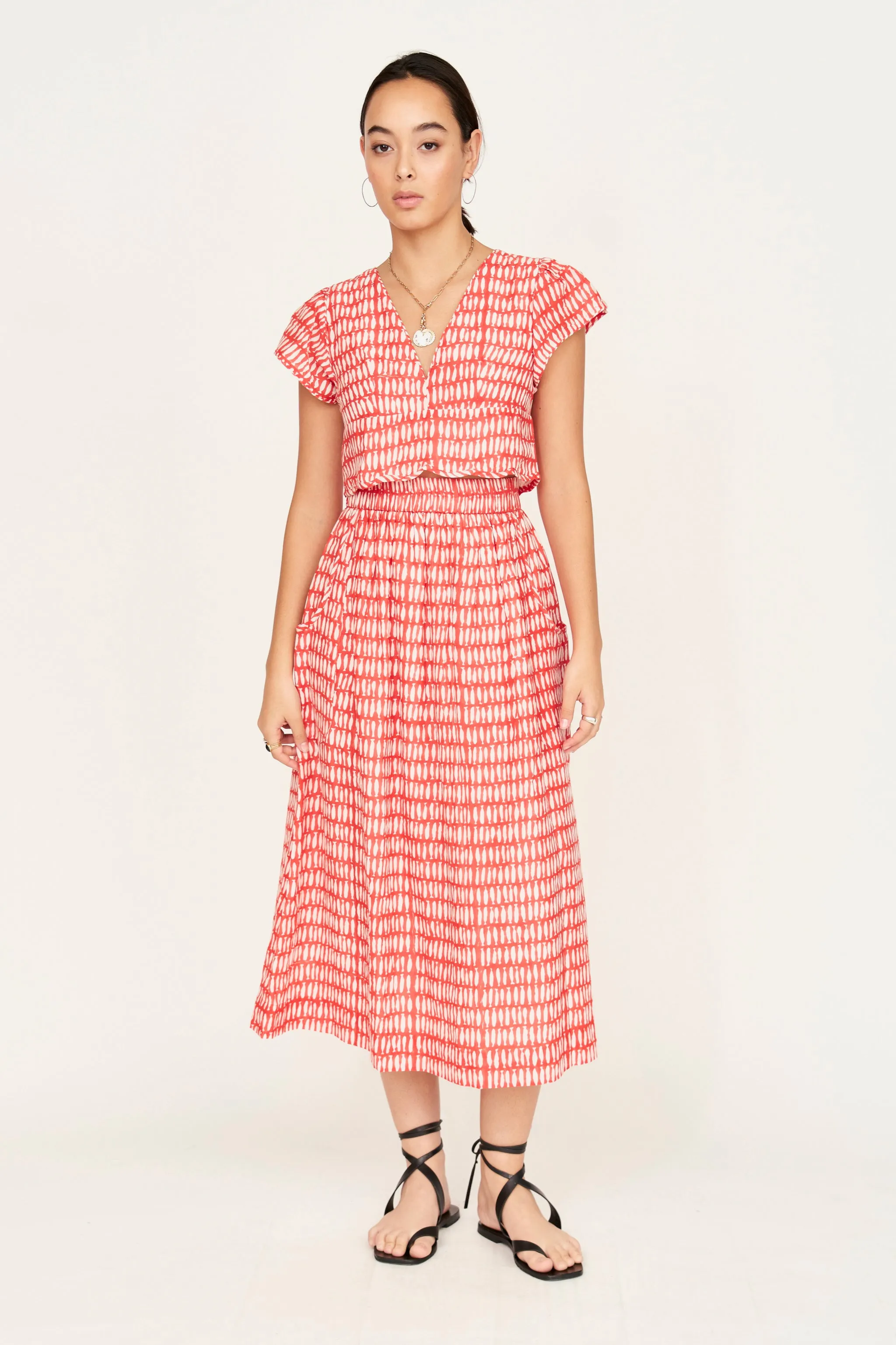 Naples Top in Lobster Minnow sold by Mirth