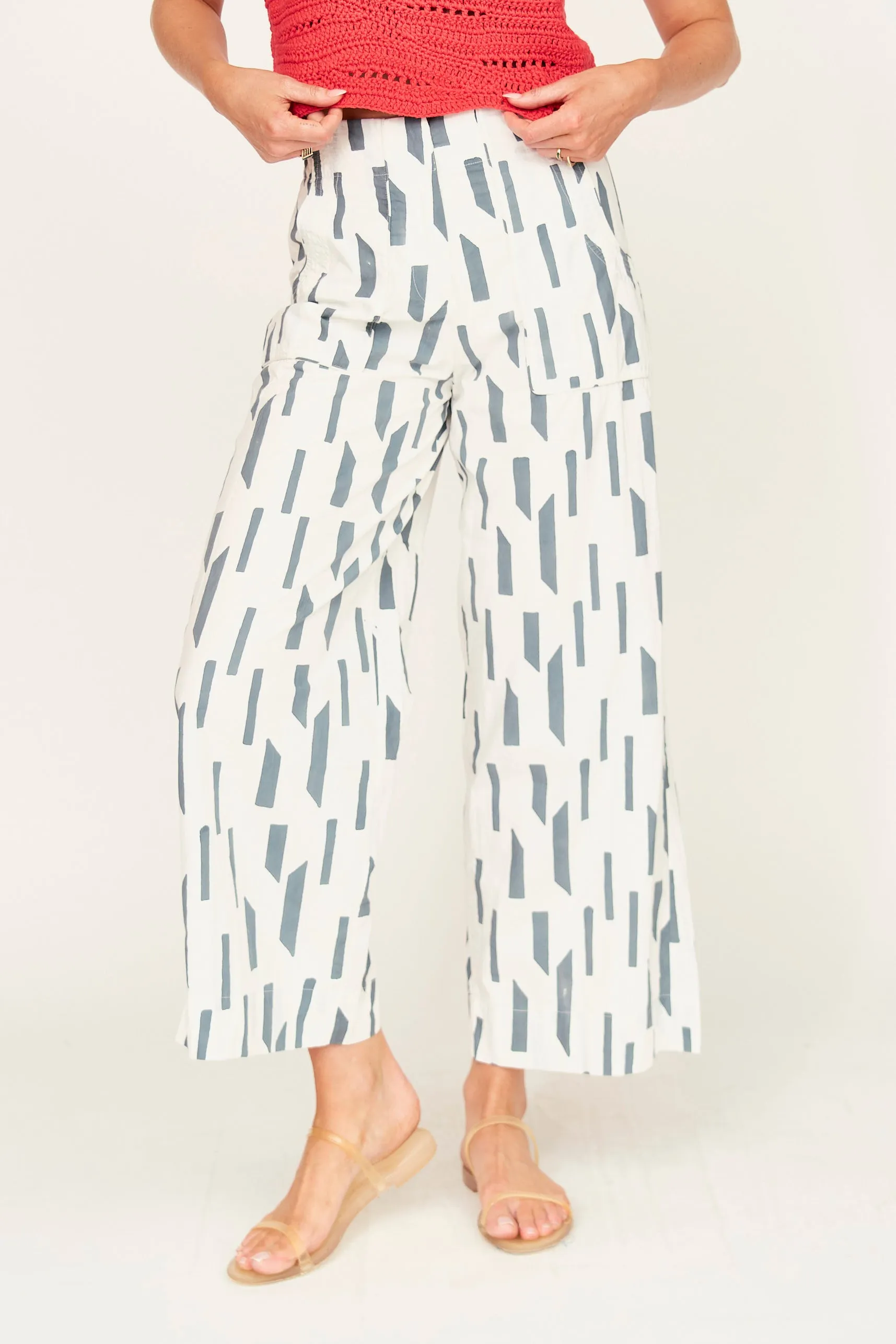 Tivot Pant in White Rainfall sold by Mirth product image thumbnail 2