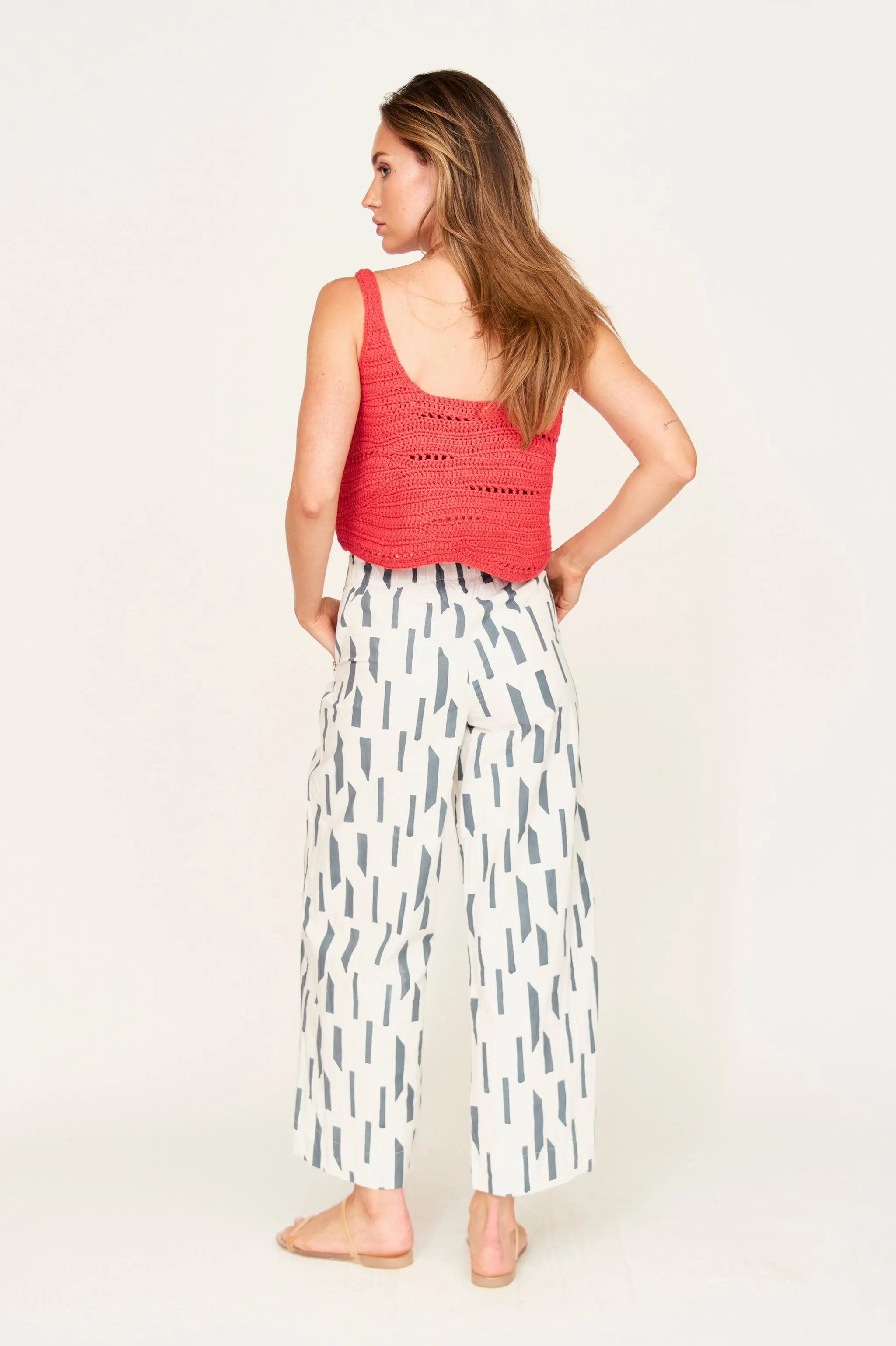 Tivot Pant in White Rainfall sold by Mirth product image thumbnail 4