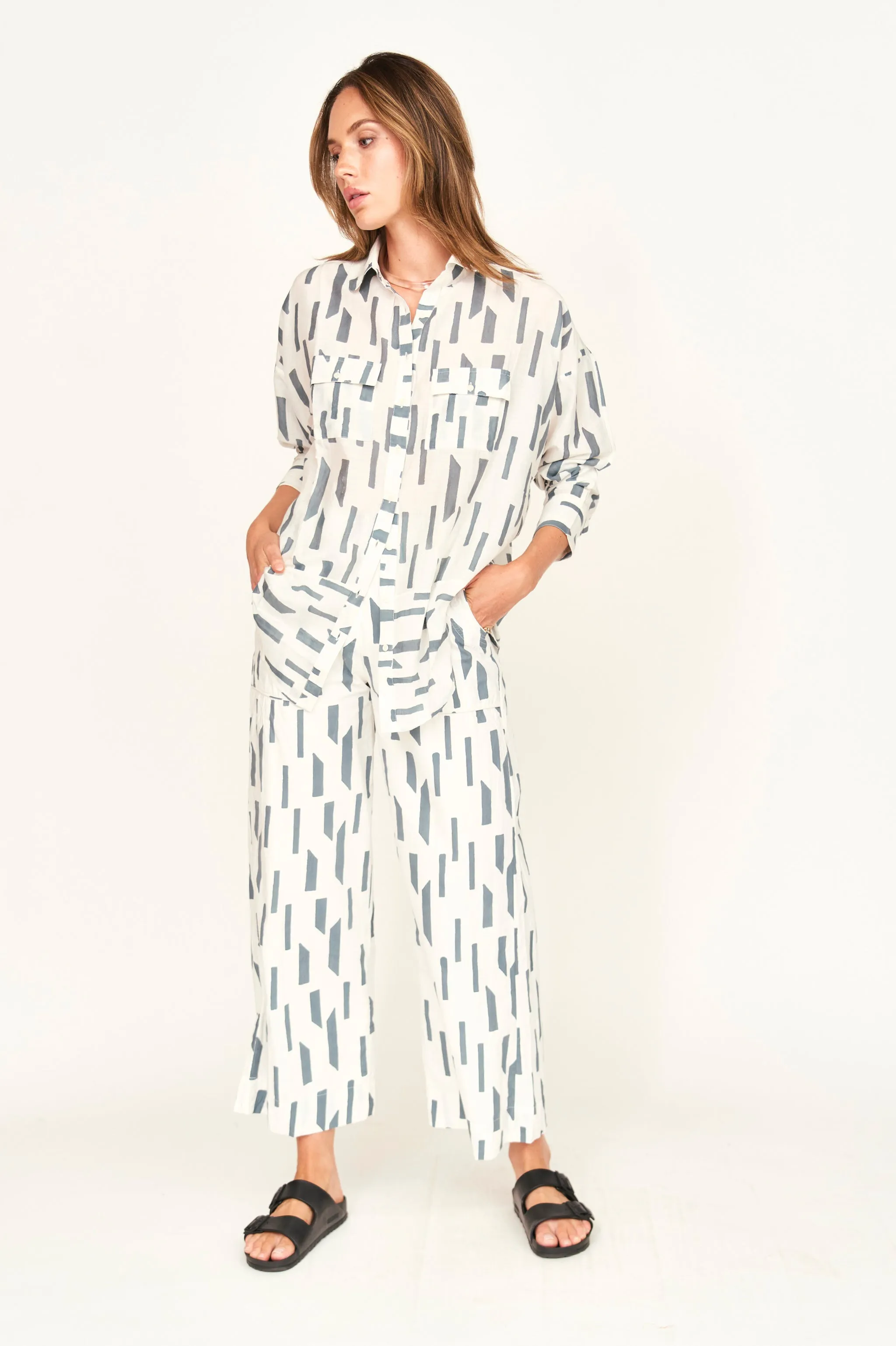 Tivot Pant in White Rainfall sold by Mirth product image thumbnail 5