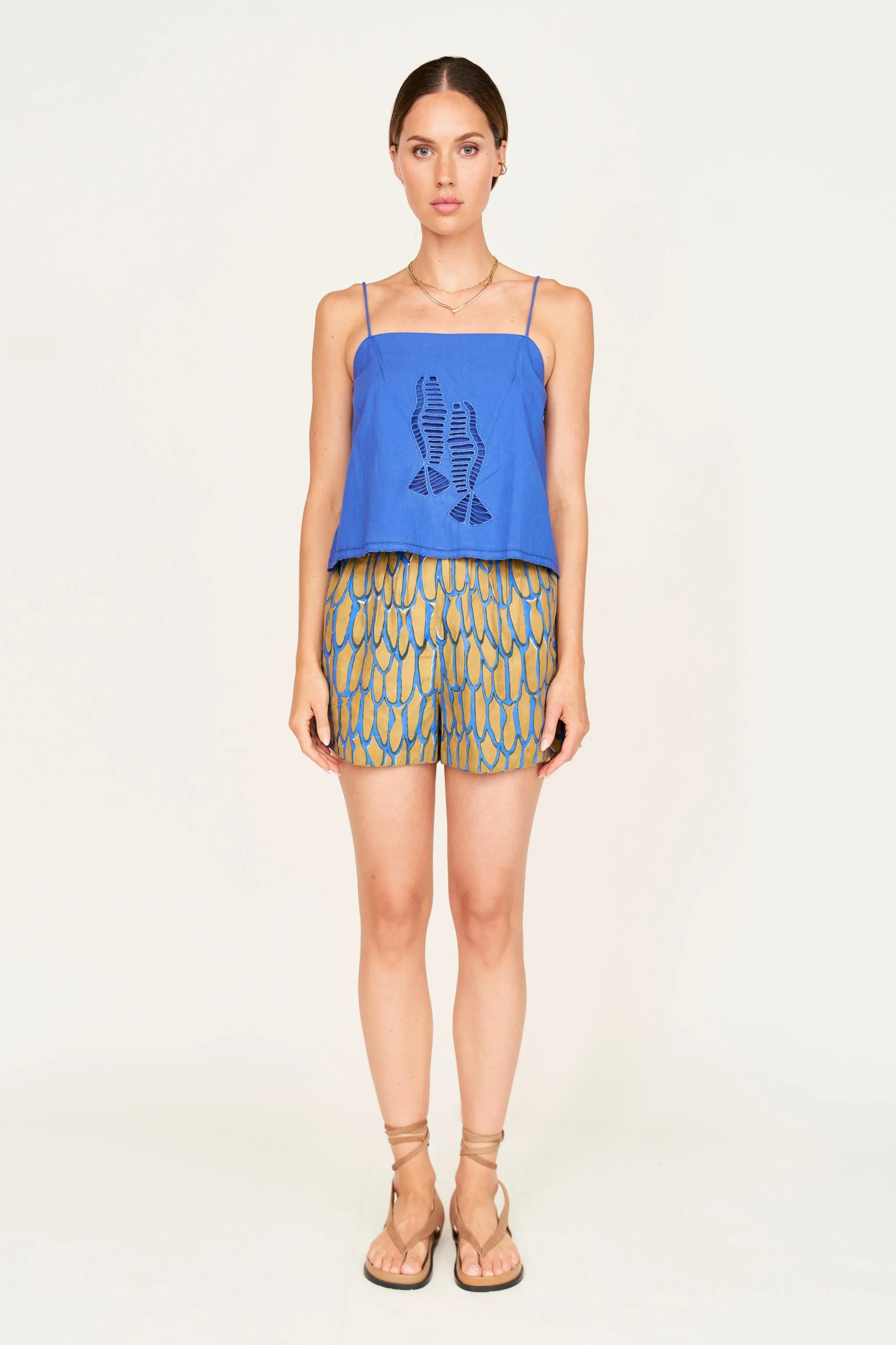 Track Short in Bluefish sold by Mirth