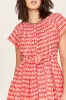Vienna Maxi Dress in Lobster Minnow sold by Mirth