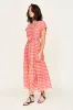 Vienna Maxi Dress in Lobster Minnow sold by Mirth