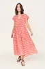 Vienna Maxi Dress in Lobster Minnow sold by Mirth