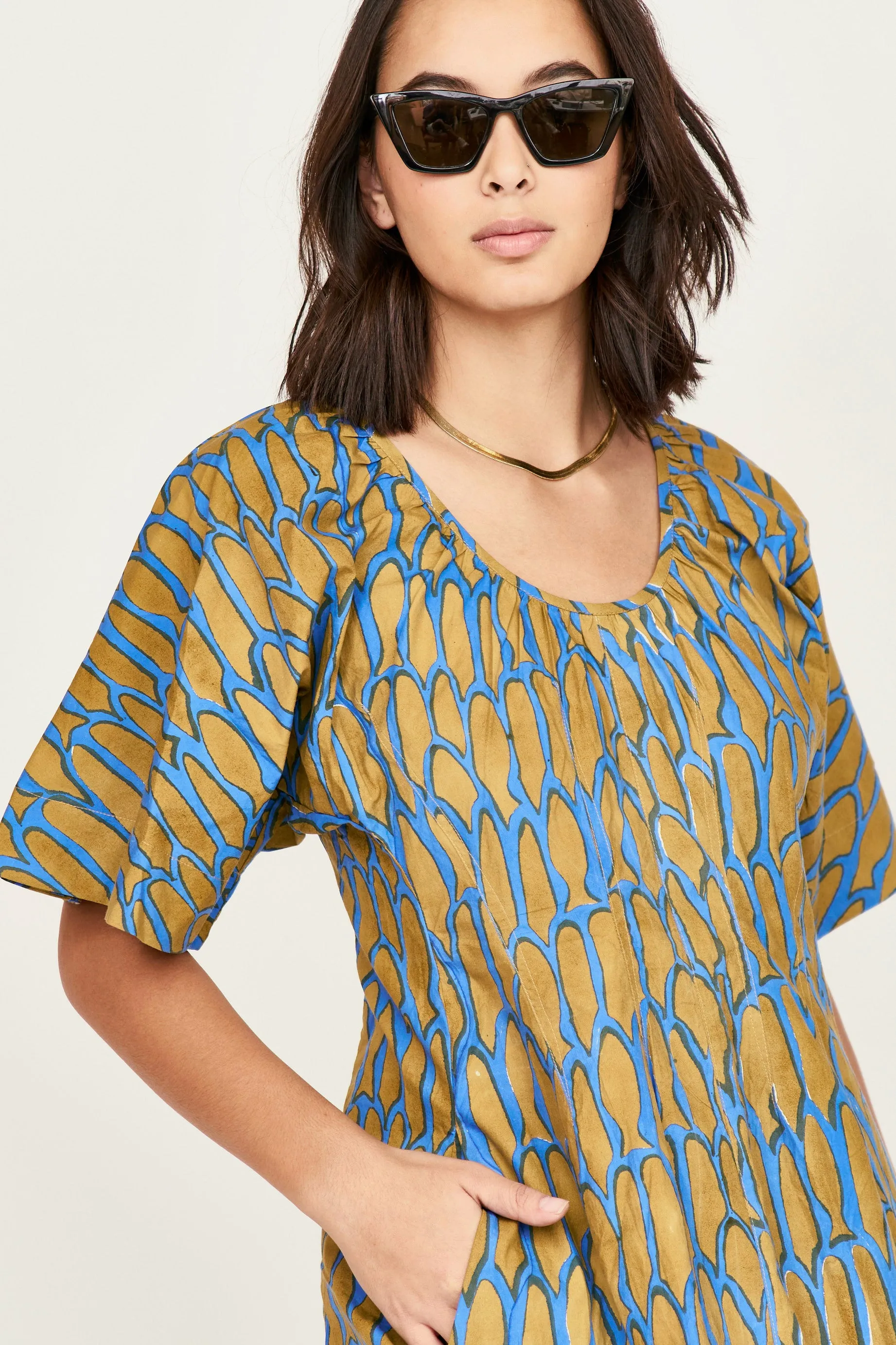 Wailea Dress in Bluefish sold by Mirth product image thumbnail 2