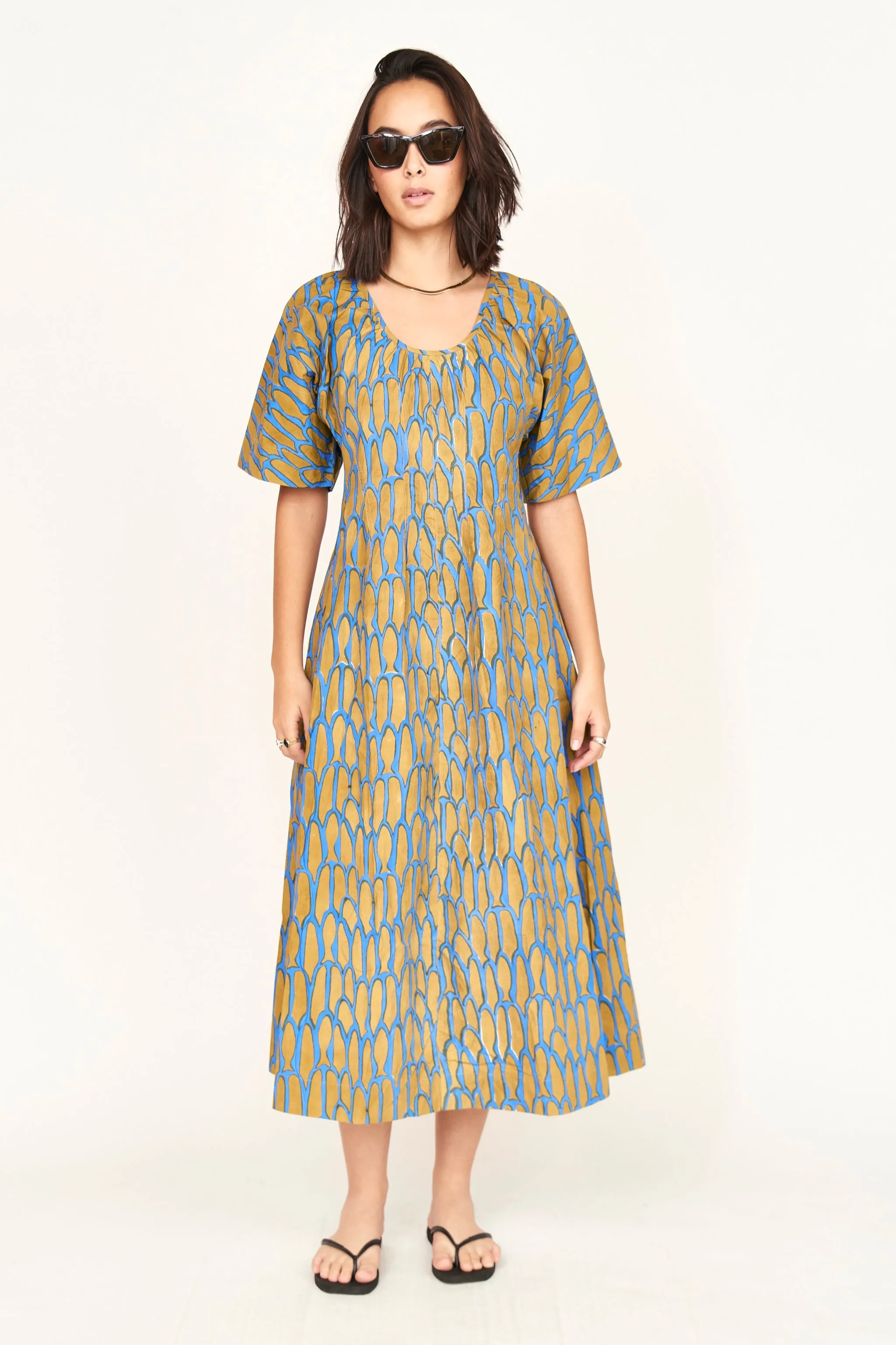 Wailea Dress in Bluefish sold by Mirth