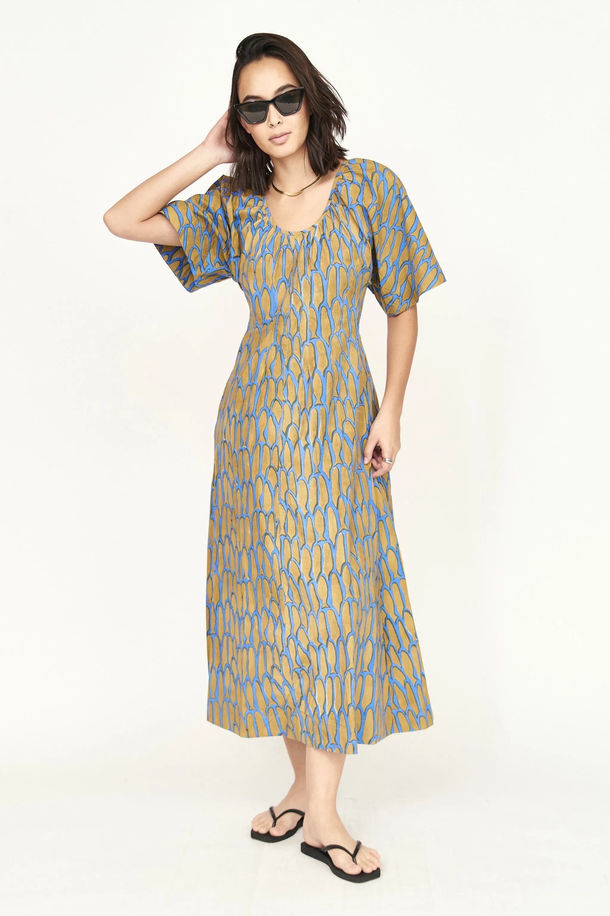 Wailea Dress in Bluefish sold by Mirth product image thumbnail 4
