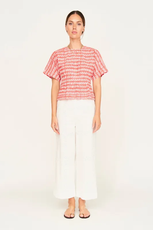 Wailea Top in Lobster Minnow made by Mirth