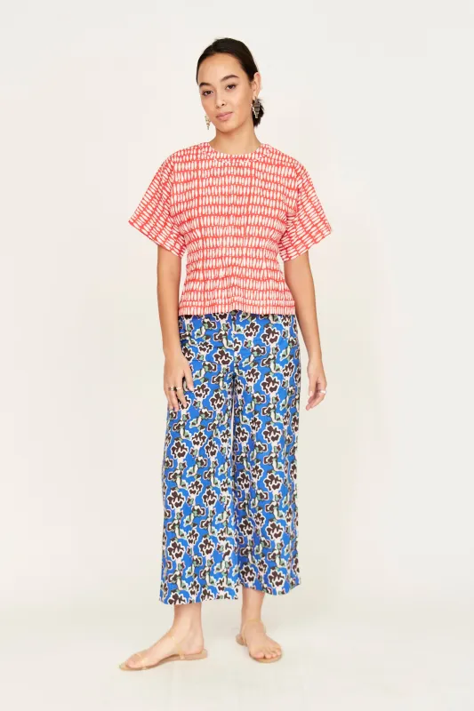 Whistler Pant in Lapis Wildflower sold by Mirth