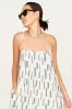 Zuma Dress in White Rainfall sold by Mirth
