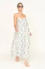 Zuma Dress in White Rainfall sold by Mirth