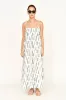Zuma Dress in White Rainfall sold by Mirth