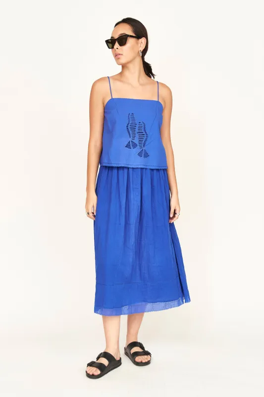 Zuma Marine Tank in Lapis sold by Mirth