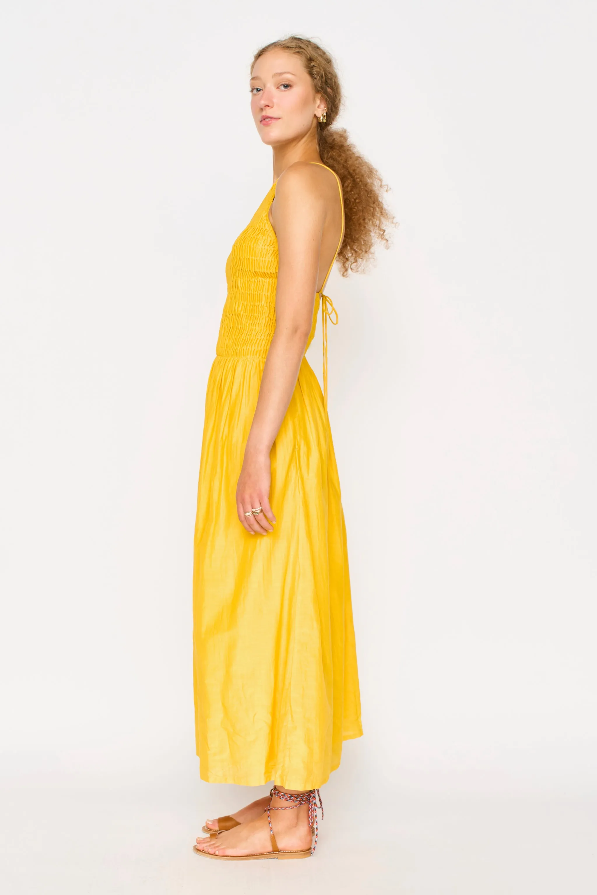 Alba Dress in Canary sold by Mirth product image thumbnail 5