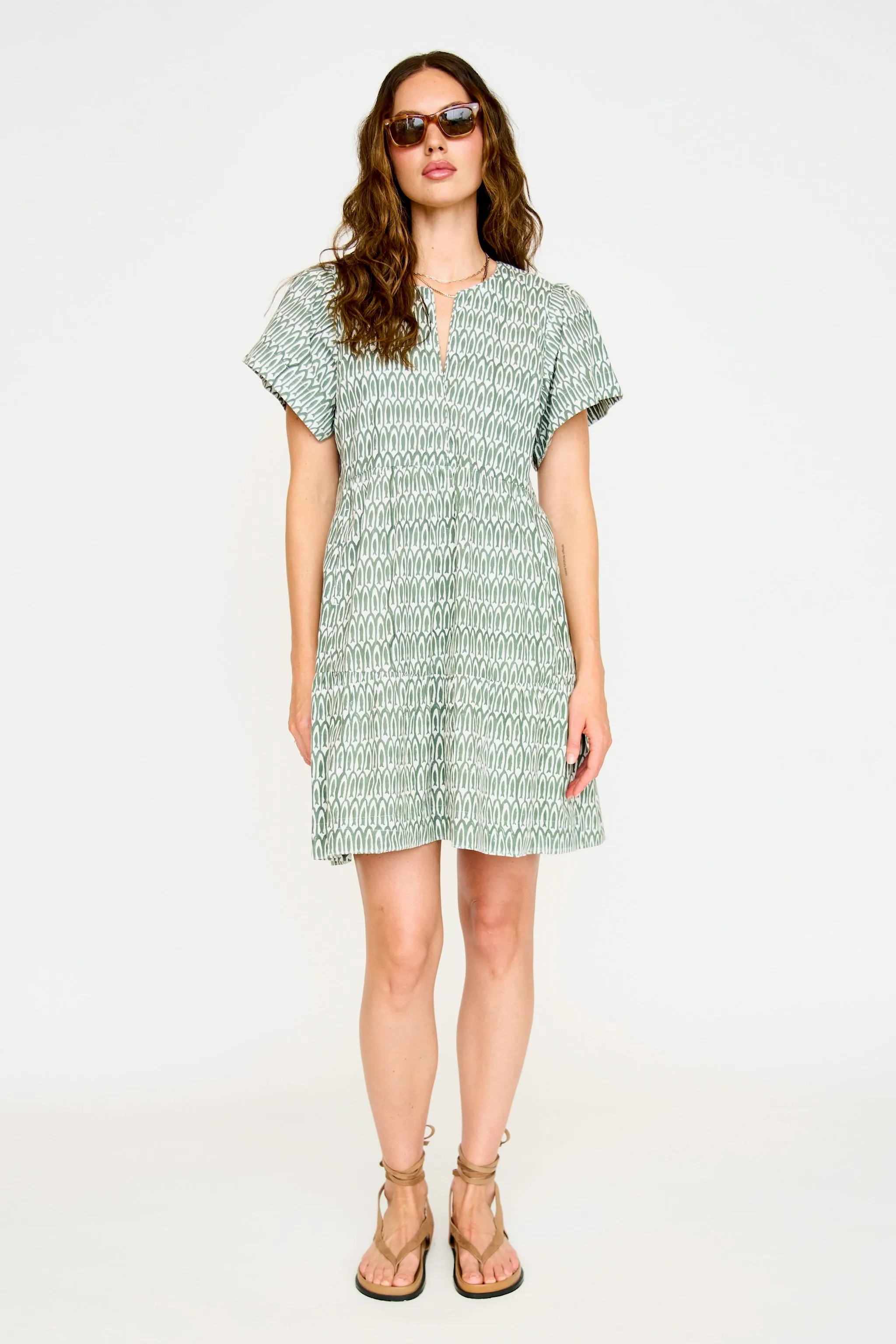 Beacon Hill Dress in Kelp Minnow sold by Mirth